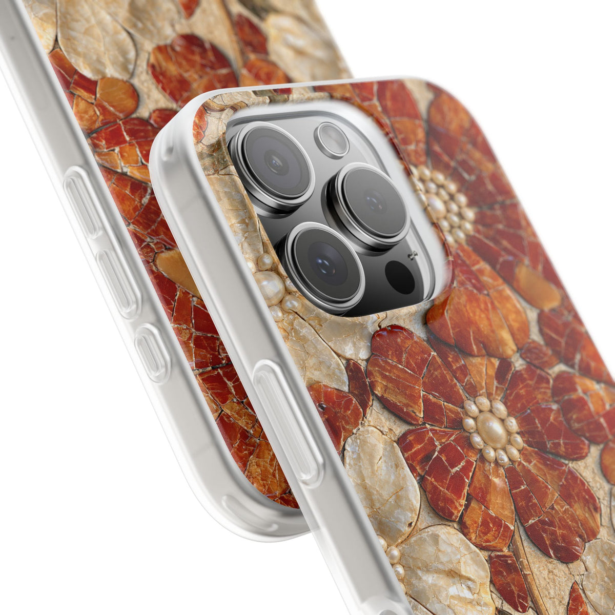 Carnelian Pearl Bloom · Lite Phone Case for iPhone · Orange