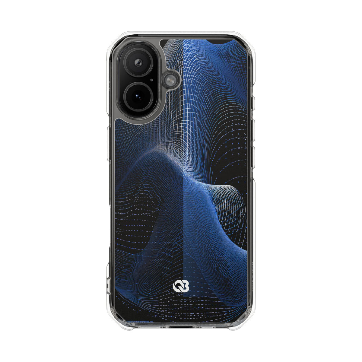 Blue Impact MagSafe Phone Case for iPhone - Electric Cobalt Topo