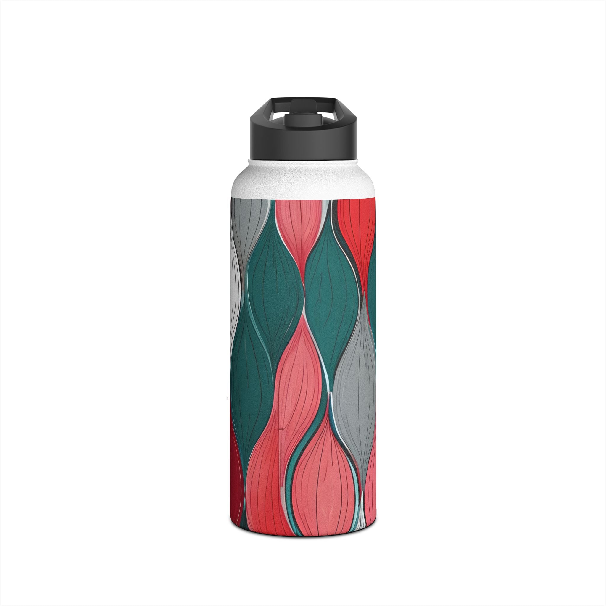 Leaf Spiral Pink - Stainless Steel Water Bottle