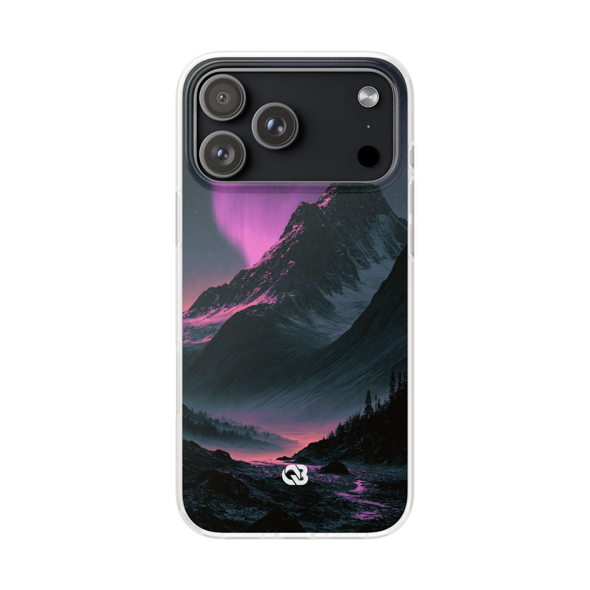 Arctic Aurora Summit · Lite Phone Case for iPhone · Black