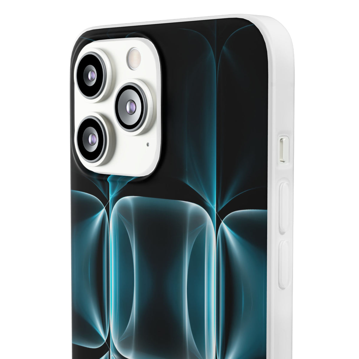 Translucent Cyber Grid · Lite Phone Case for iPhone · Teal