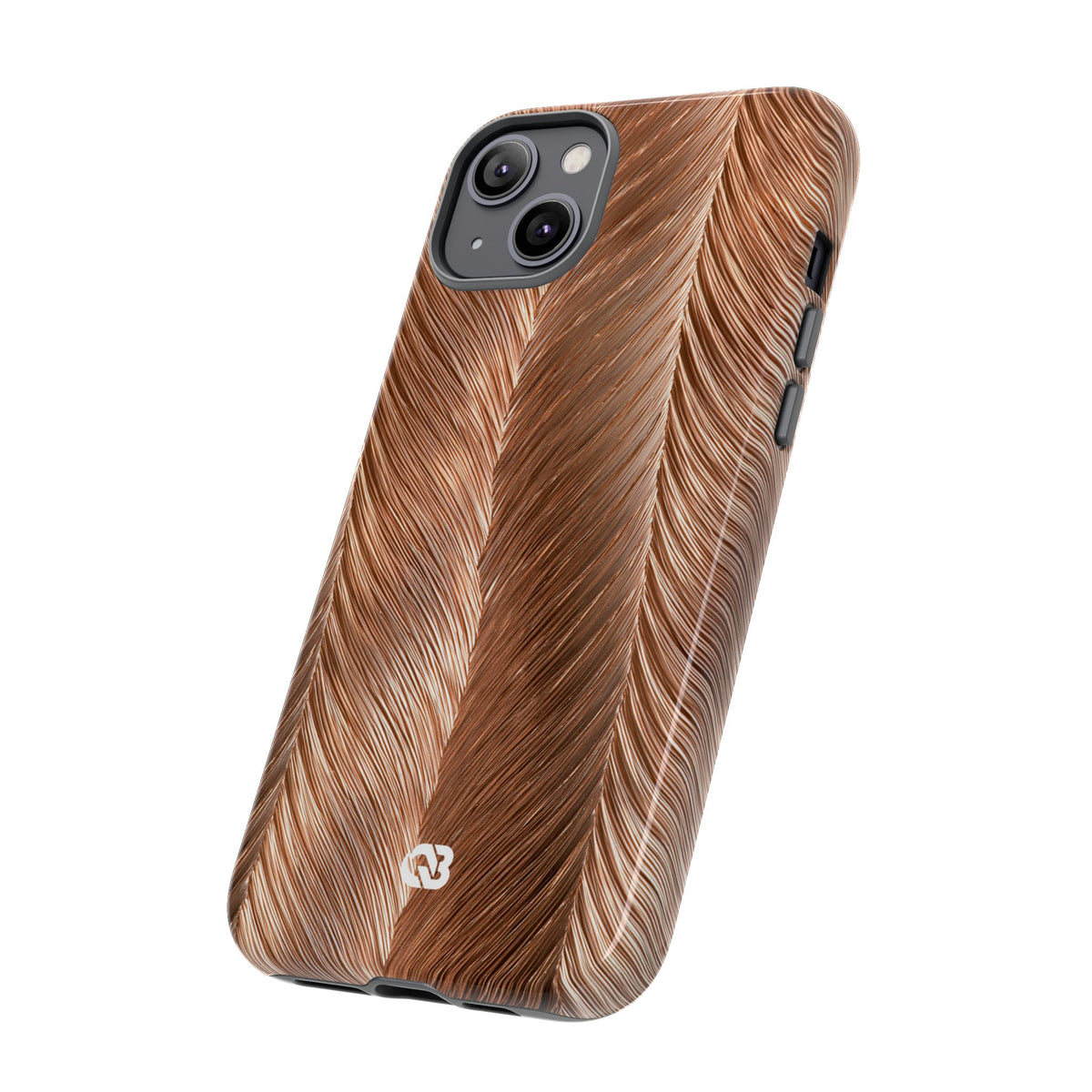 Rose Gold Weave · Tough Phone Case for iPhone · Brown