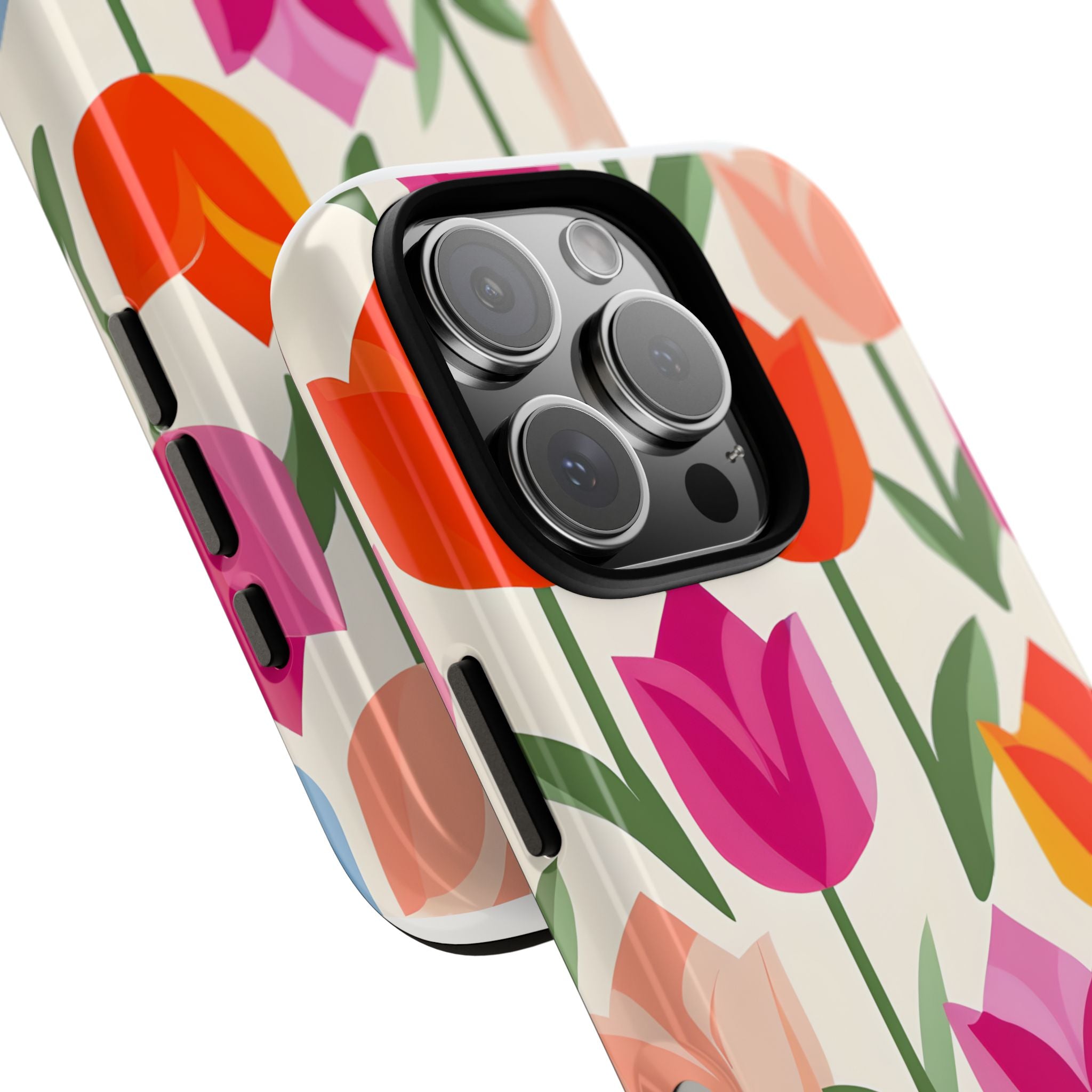 Vibrant Petal Grid · Tough Fundas para teléfono para iPhone
