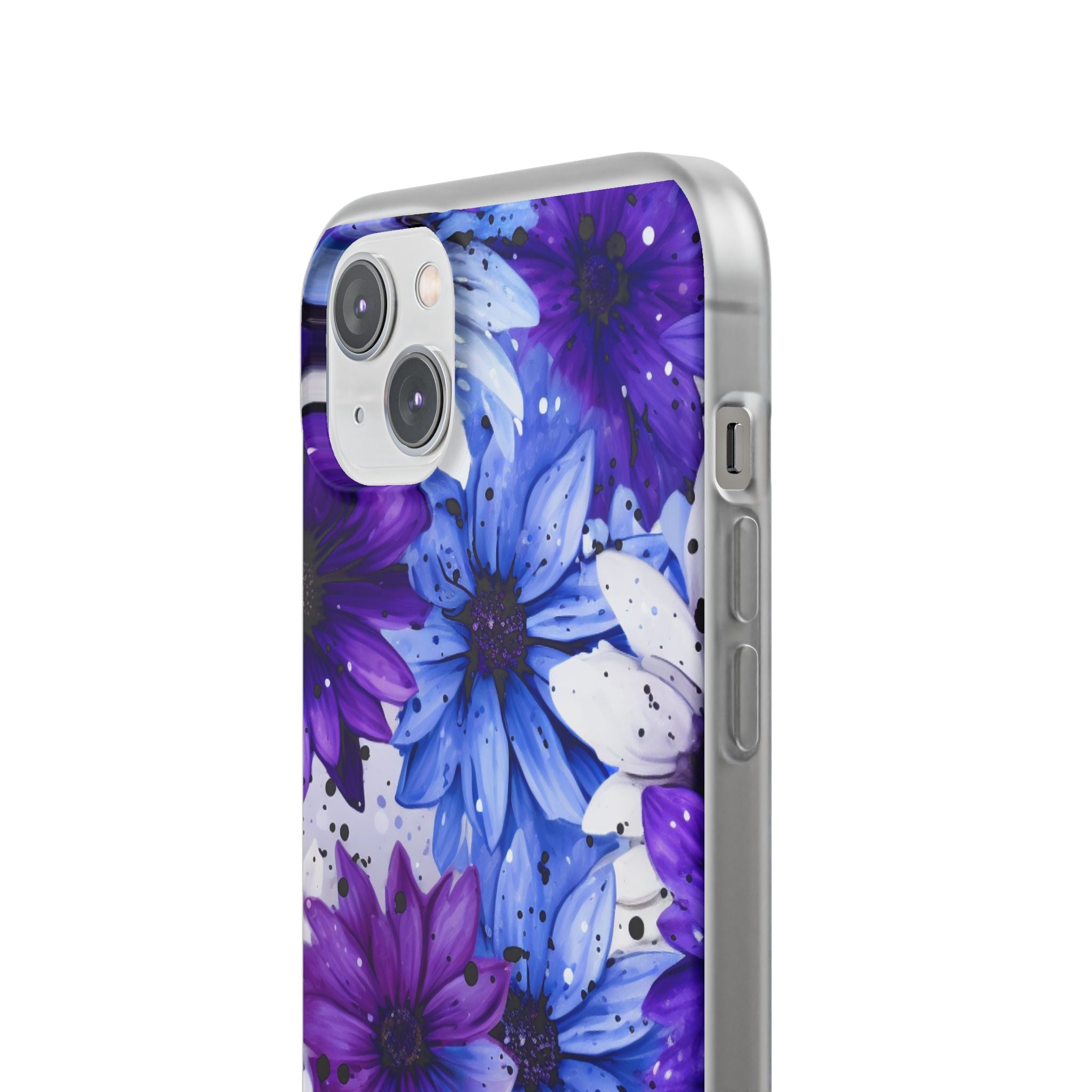 Ink Splatter Blooms · Soft Coque de téléphone pour iPhone