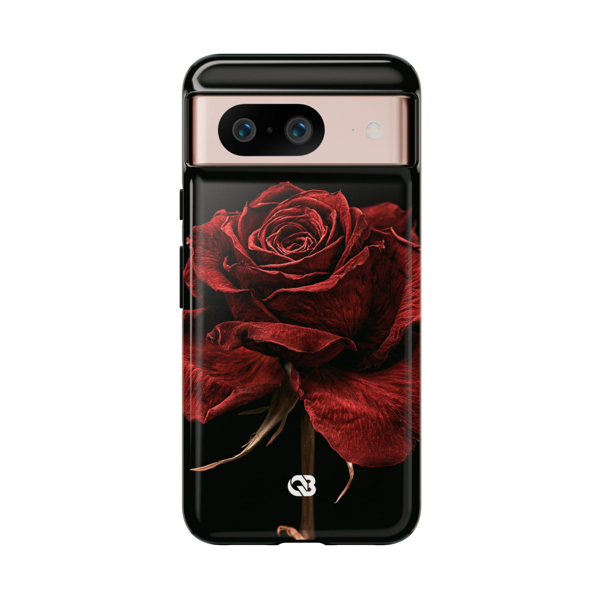 Crimson Noir Rose · Tough Phone Case for Pixel · Black