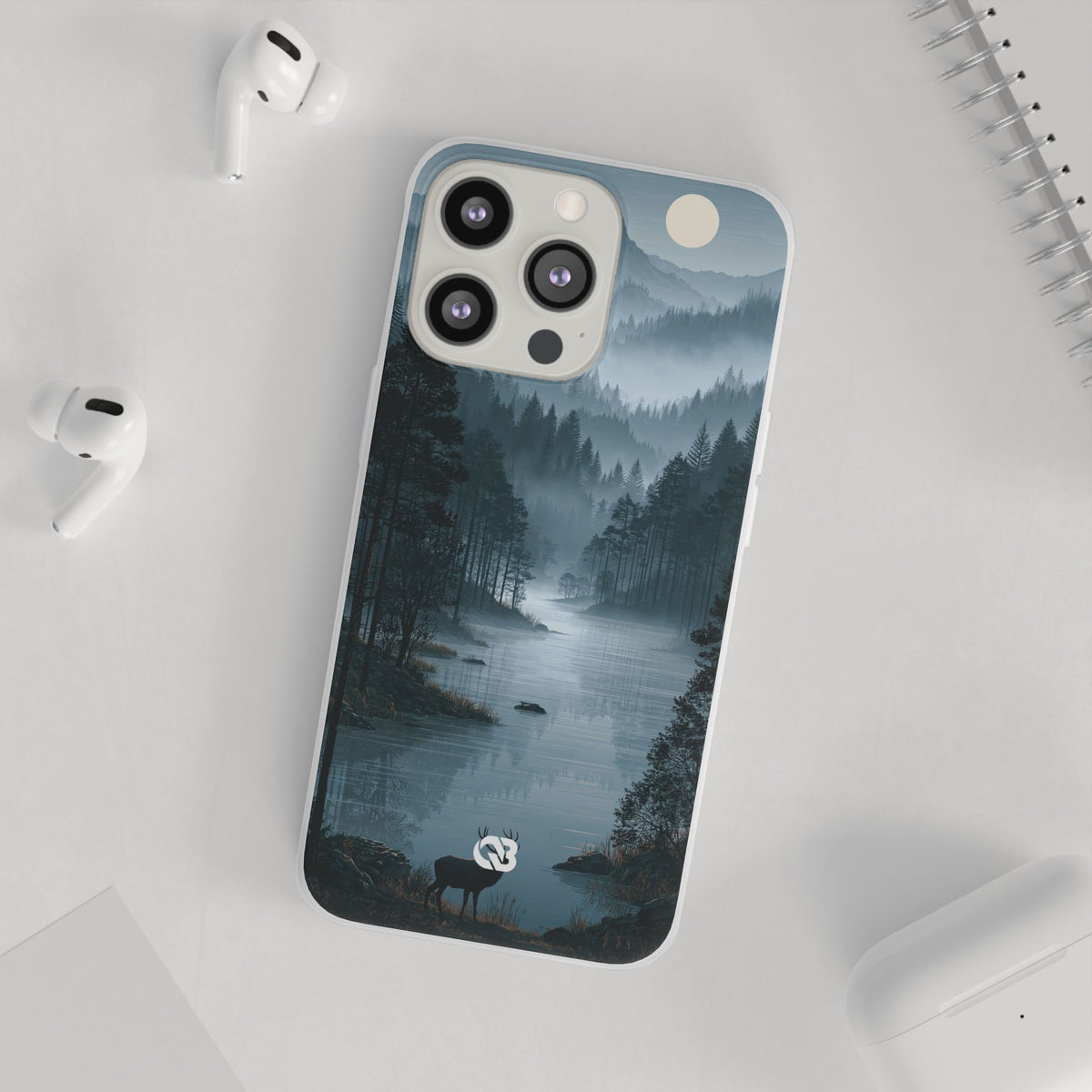 Silent Nordic Fjord · Lite Phone Case for iPhone · Blue