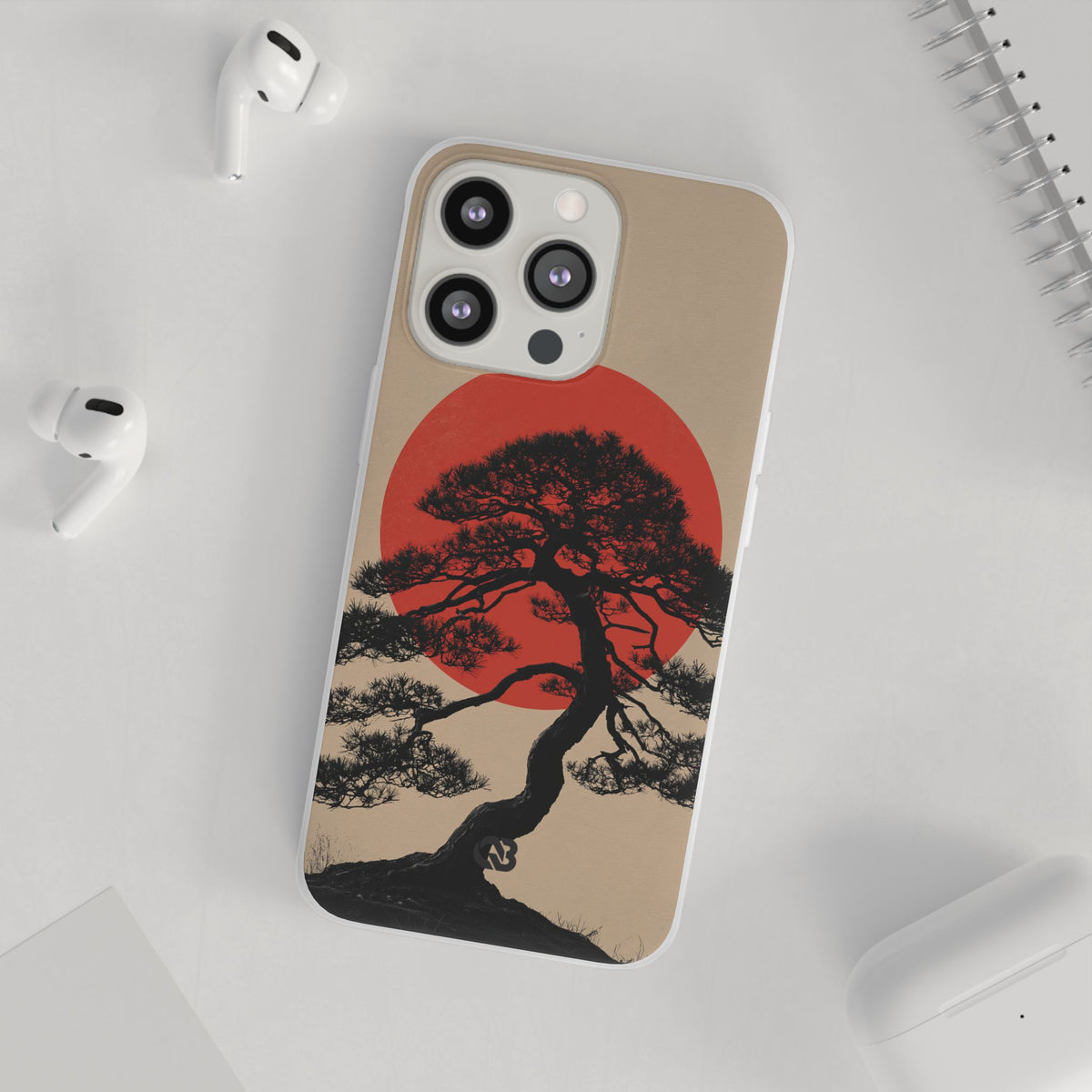 Crimson Pine Solitude · Lite Phone Case for iPhone · Beige