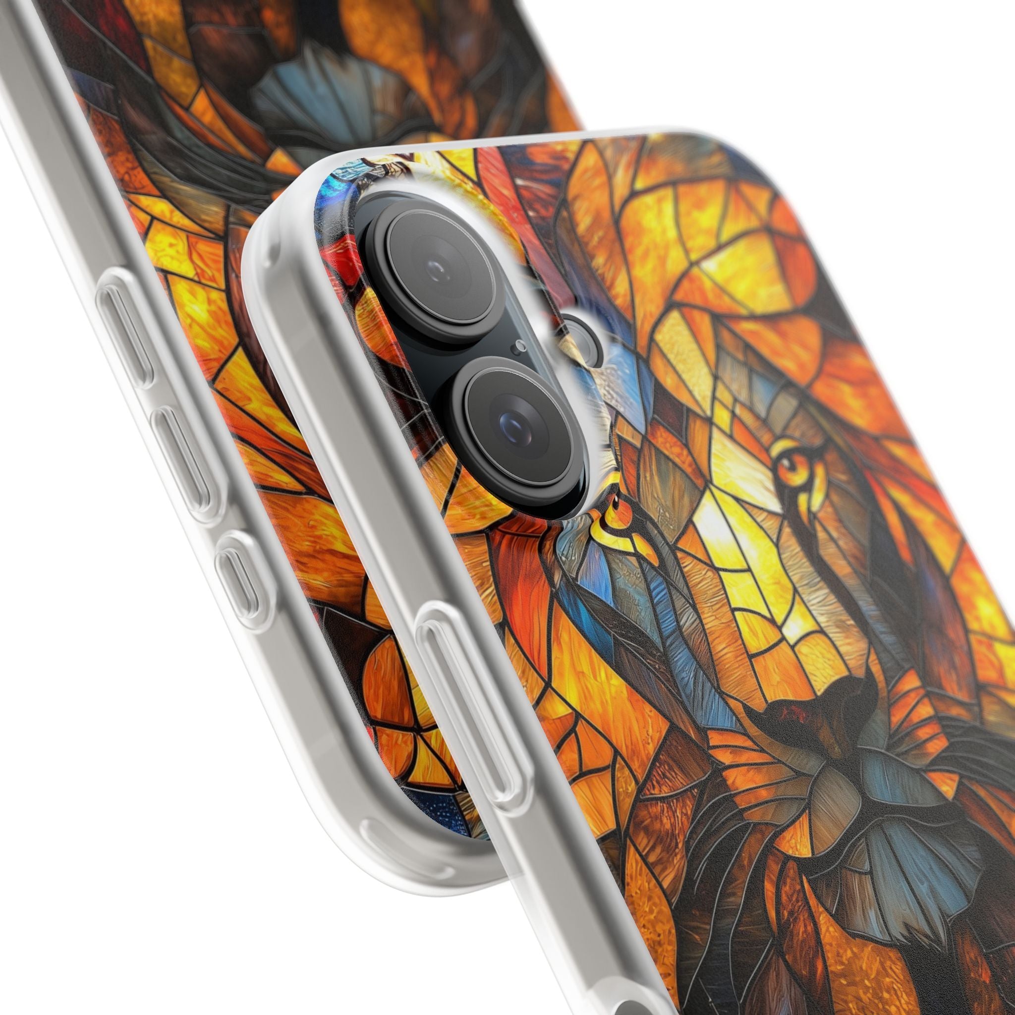 Amber Glass Lion · Soft Phone Case for iPhone
