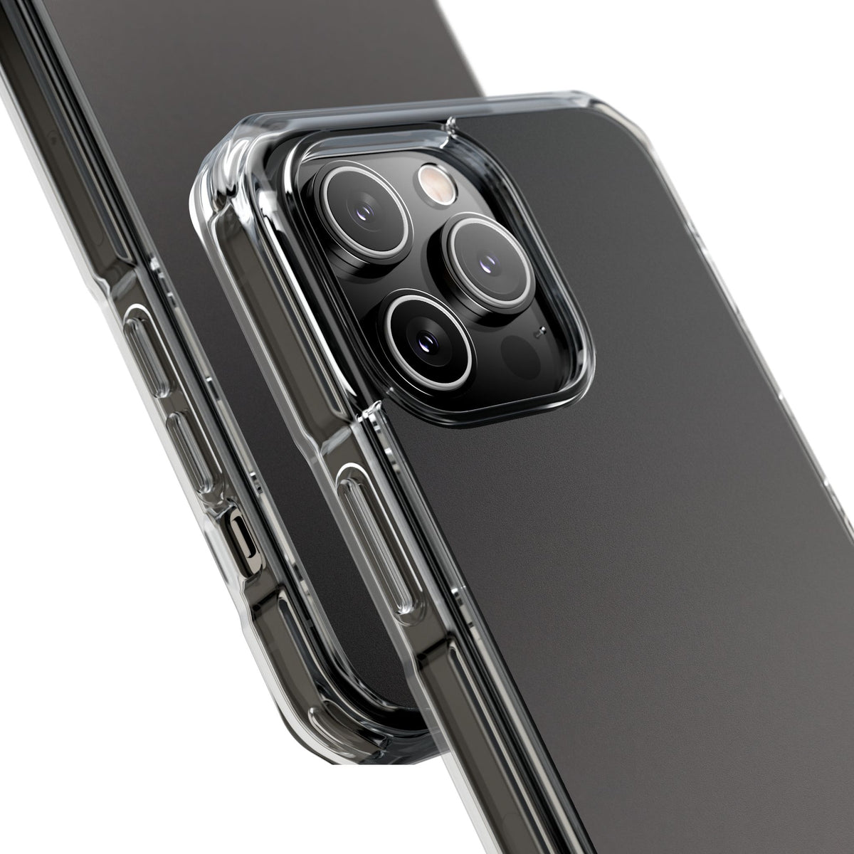 Obsidian Fade · Clear Impact Magnetic Phone Case for iPhone · Black