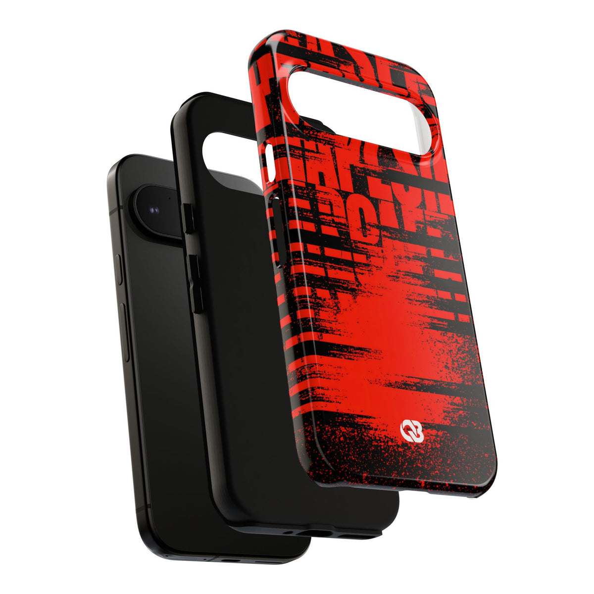 Crimson Redaction · Tough Phone Case for Pixel · Black