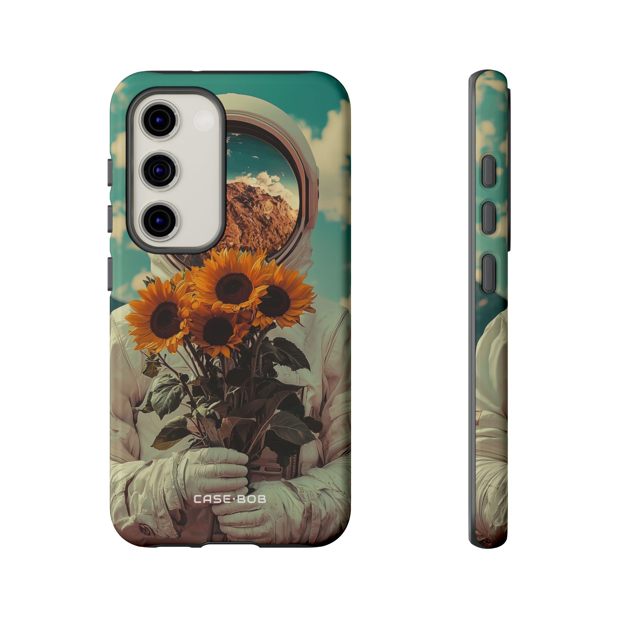 Sunflower Astronaut Samsung S23 Case - Tough