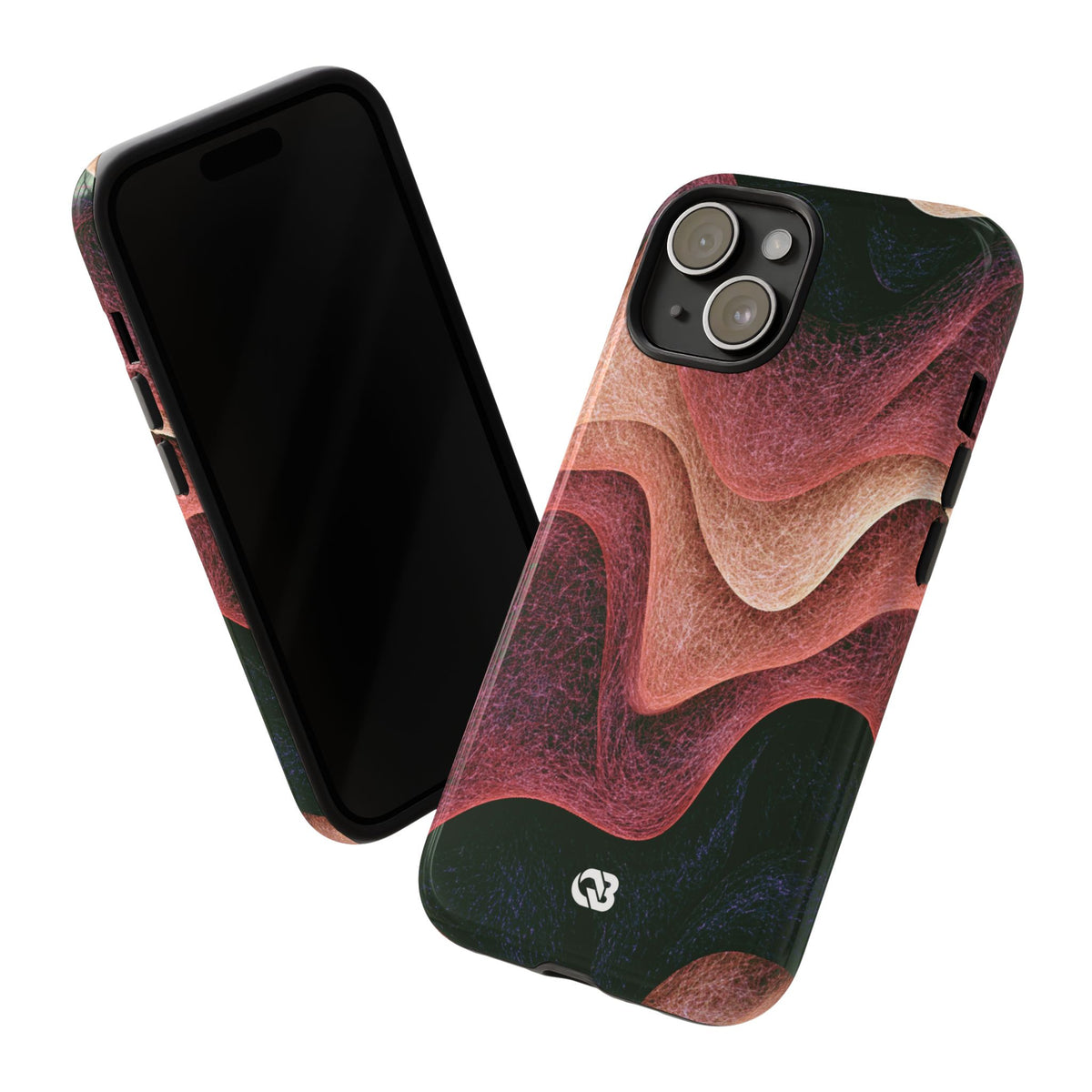 Rose Contour Waves · Tough Phone Case for iPhone · Pink
