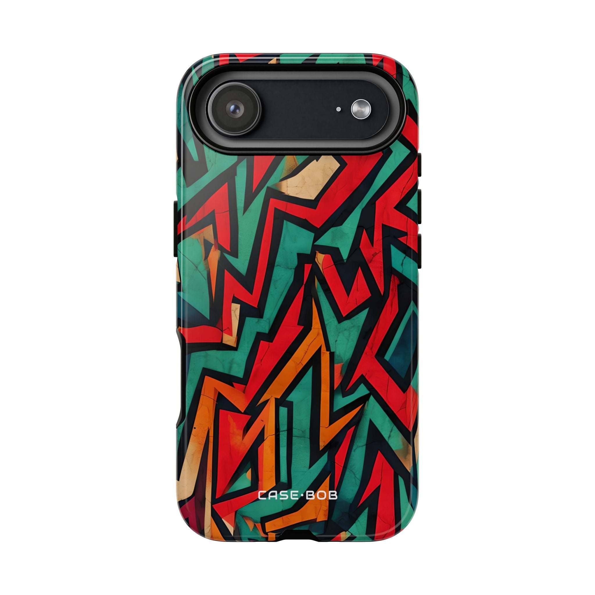 Crimson Zigzag iPhone 17 Air Case - Tough - CASE•BOB