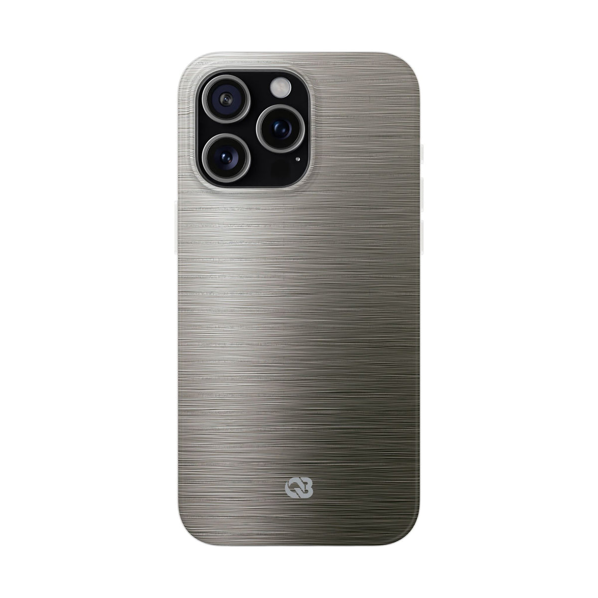 Grey Lite Phone Case for iPhone - Brushed Industrial Steel