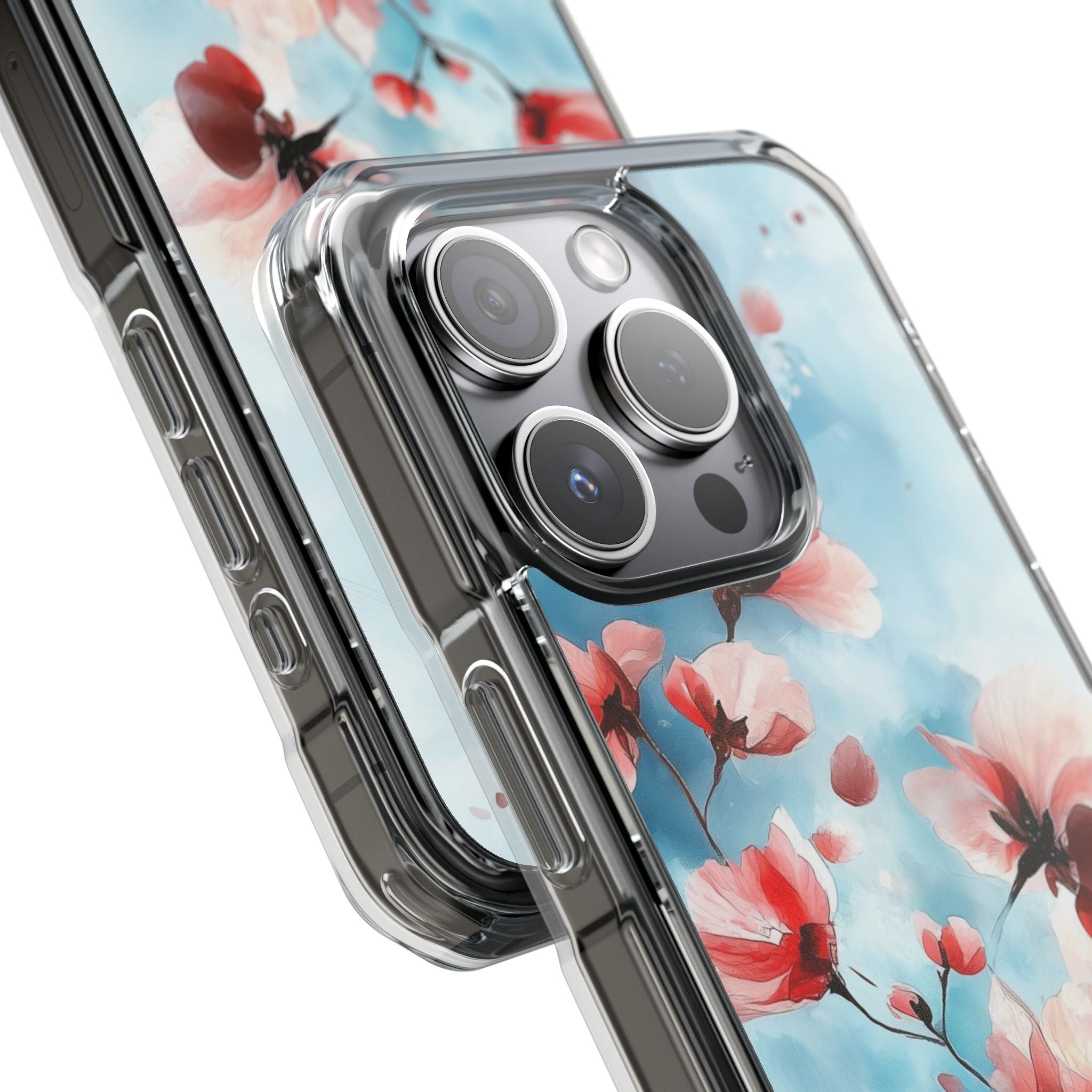 Pink Blossom Drift iPhone 15 Pro Case - Impact