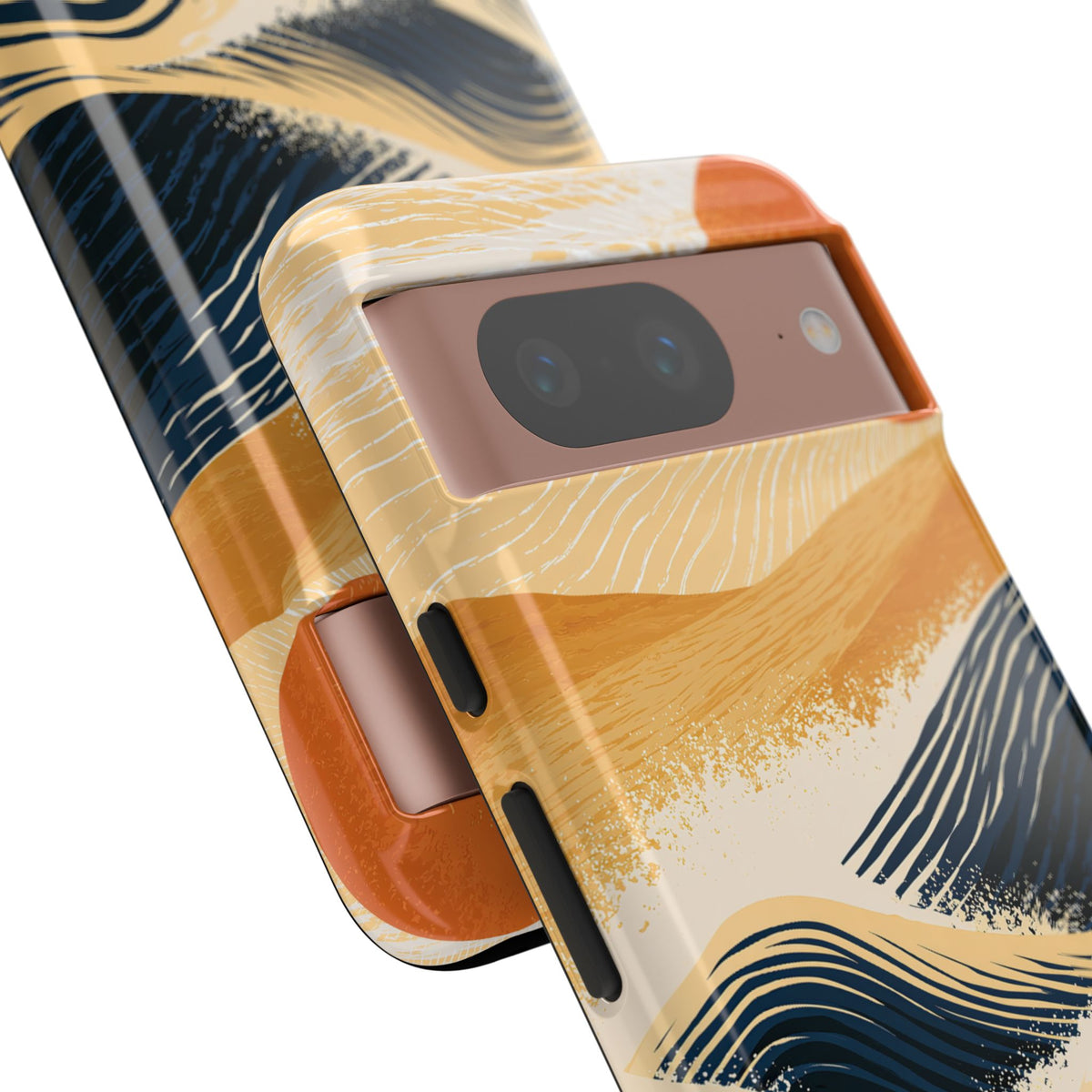 Blue Tough Phone Case for Google Pixel - Kyoto Cresting Tide