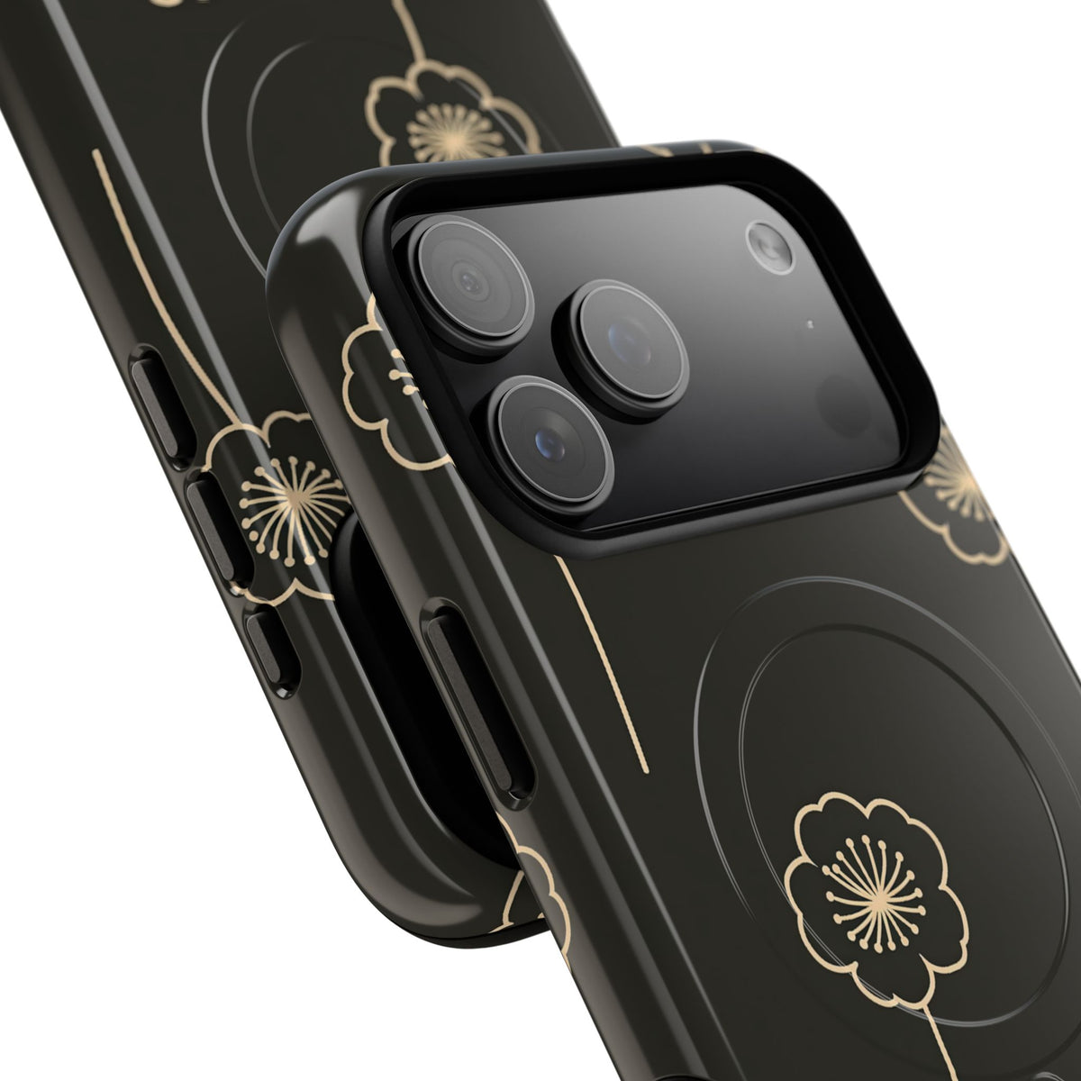 Nocturne Bloom Contours · Tough 2.0 Magnetic Phone Case for iPhone · Black