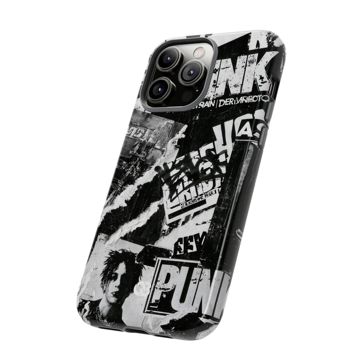Underground Punk Collage · Tough Phone Case for iPhone · Black