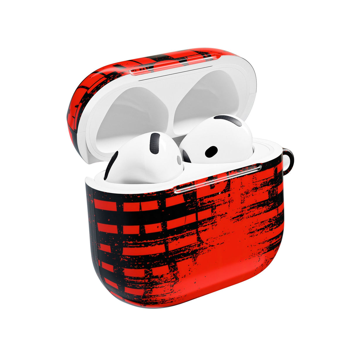 Crimson Redaction · Hard Case for AirPods & AirPods Pro · Black