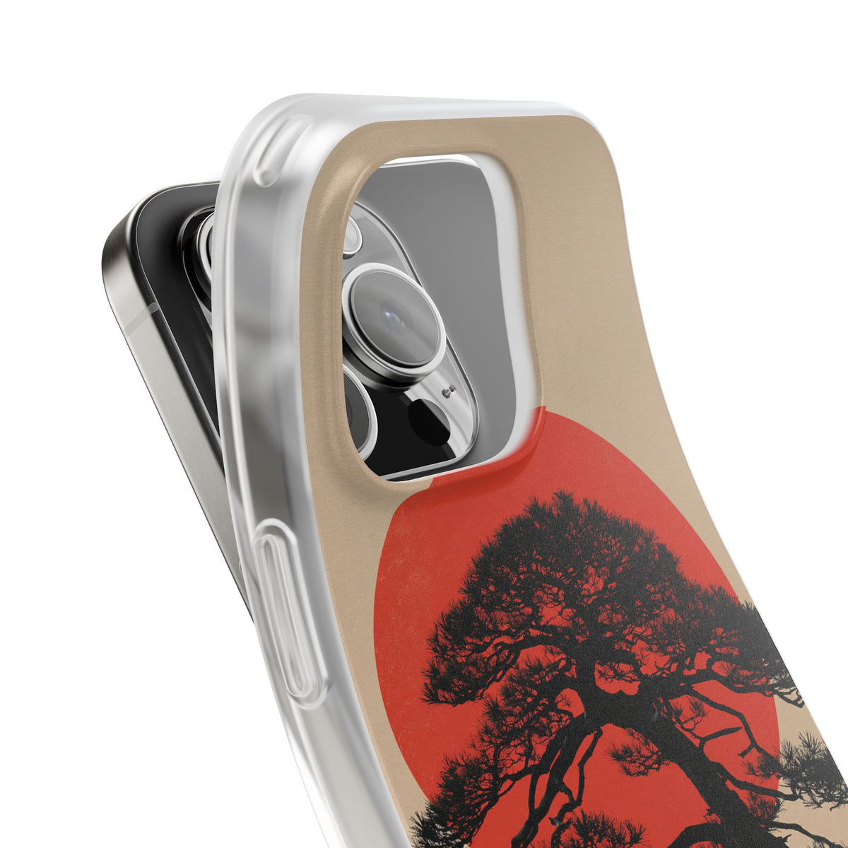 Crimson Pine Solitude · Lite Phone Case for iPhone · Beige