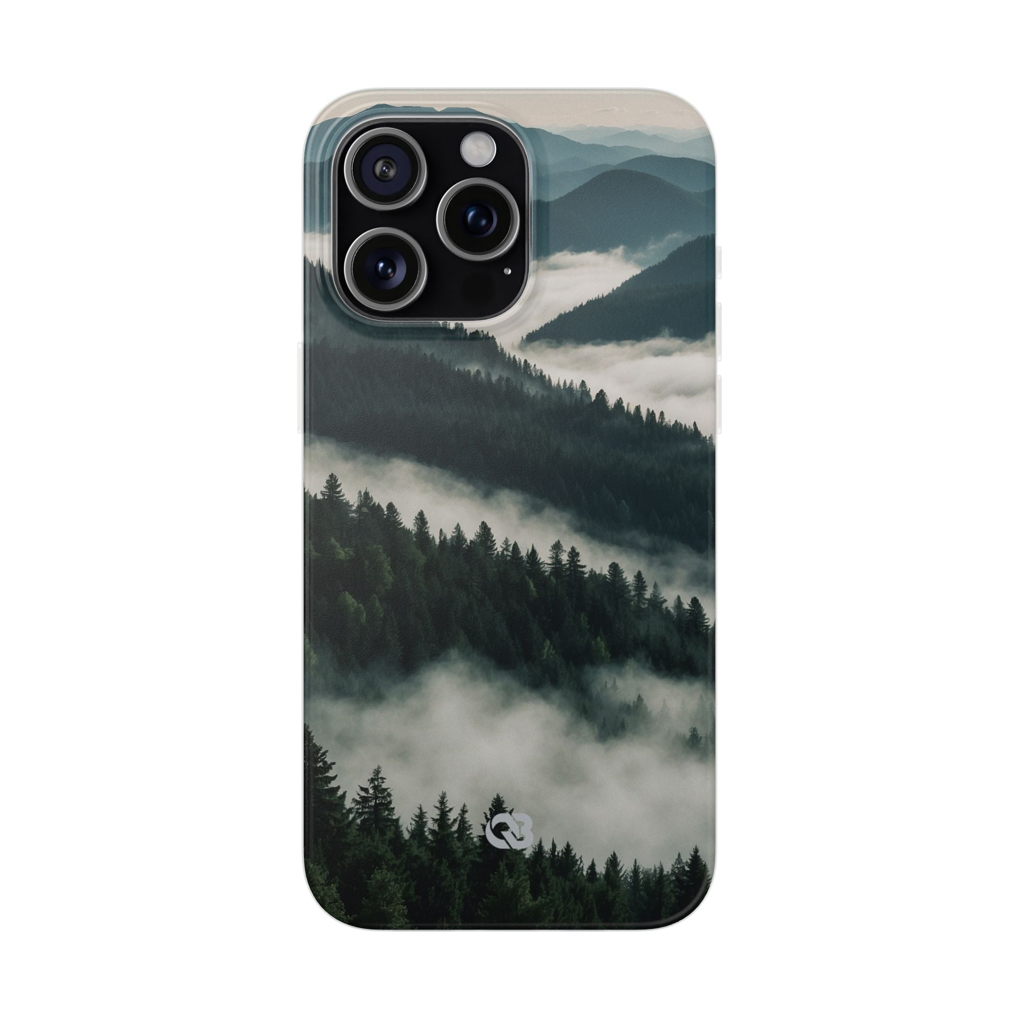 Misty Pine Peaks · Soft Hoesje voor iPhone