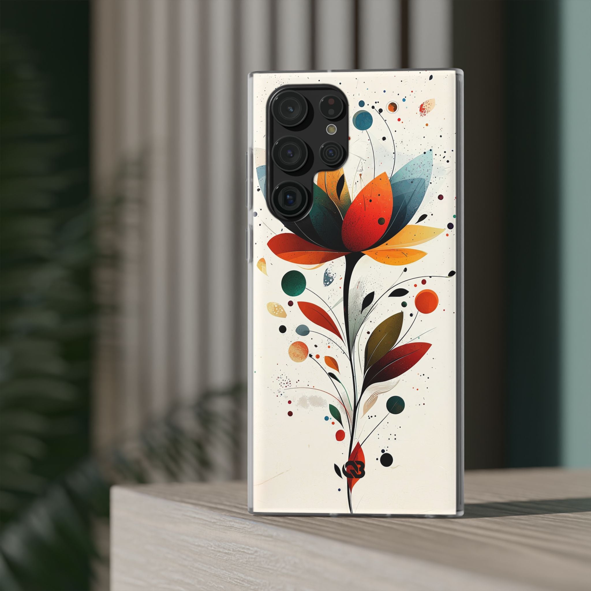 Burnt Petal Abstract · Soft Handyhülle für Samsung