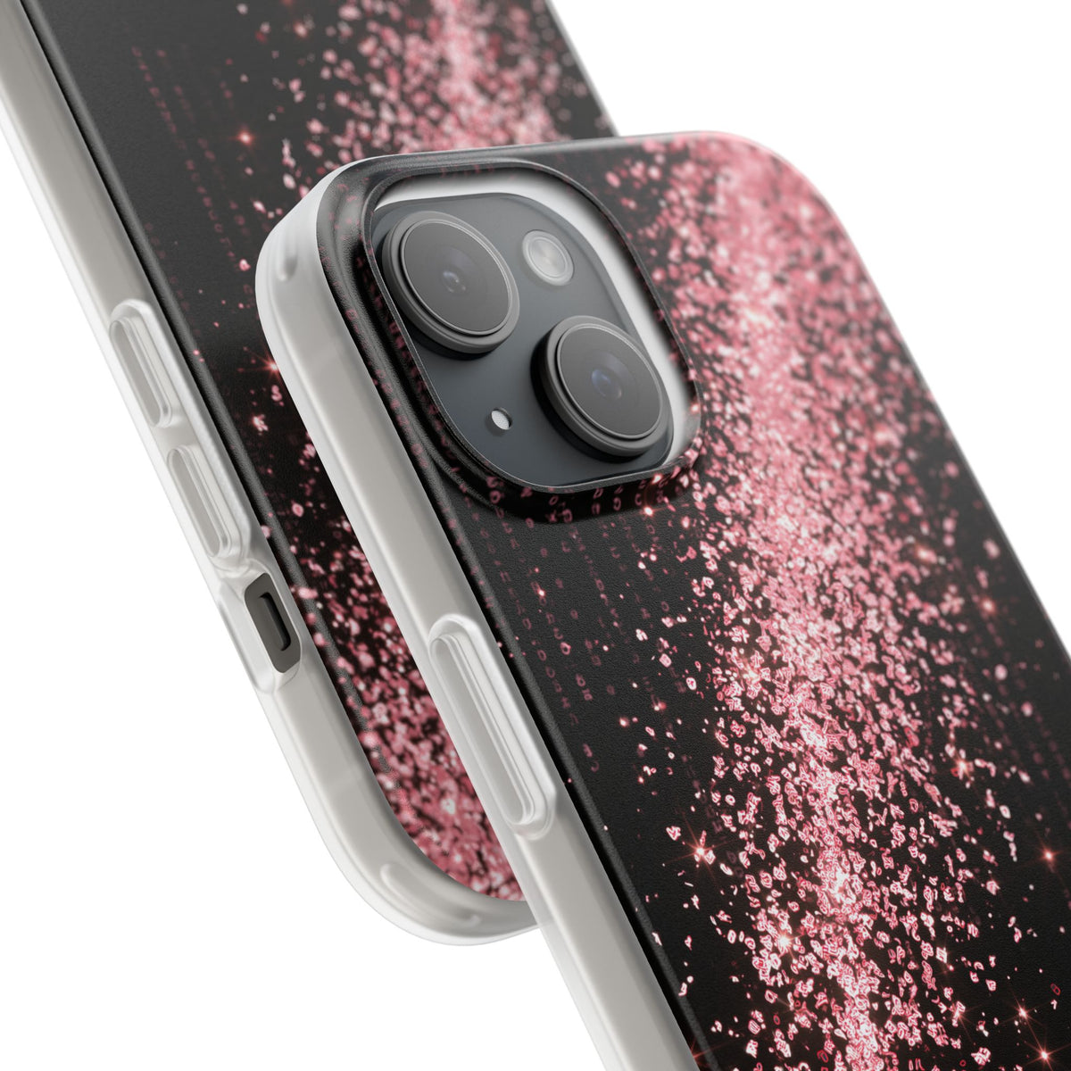 Rose Digital Cascade · Lite Phone Case for iPhone · Pink