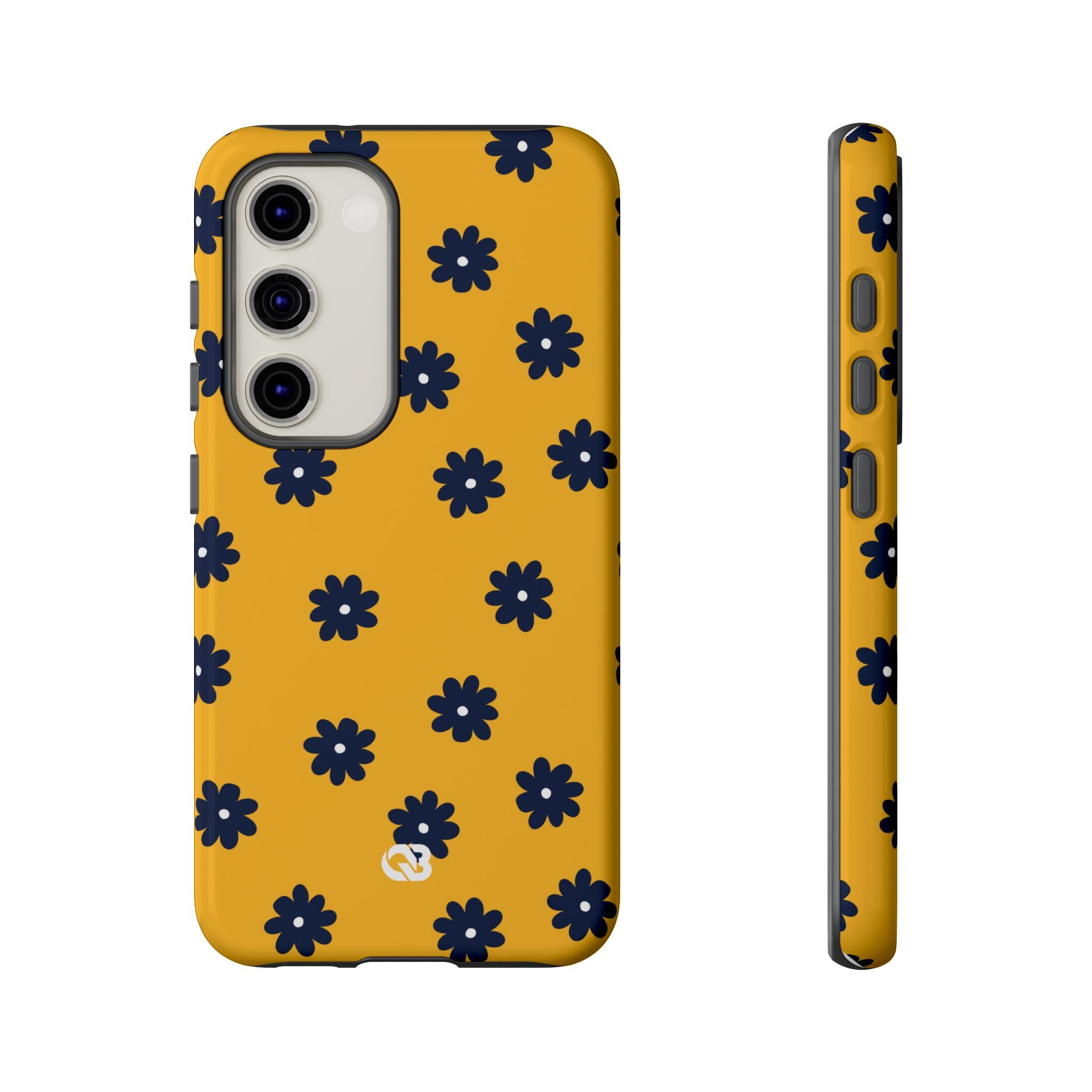 Navy Daisy Mustard · Tough Phone Case for Samsung