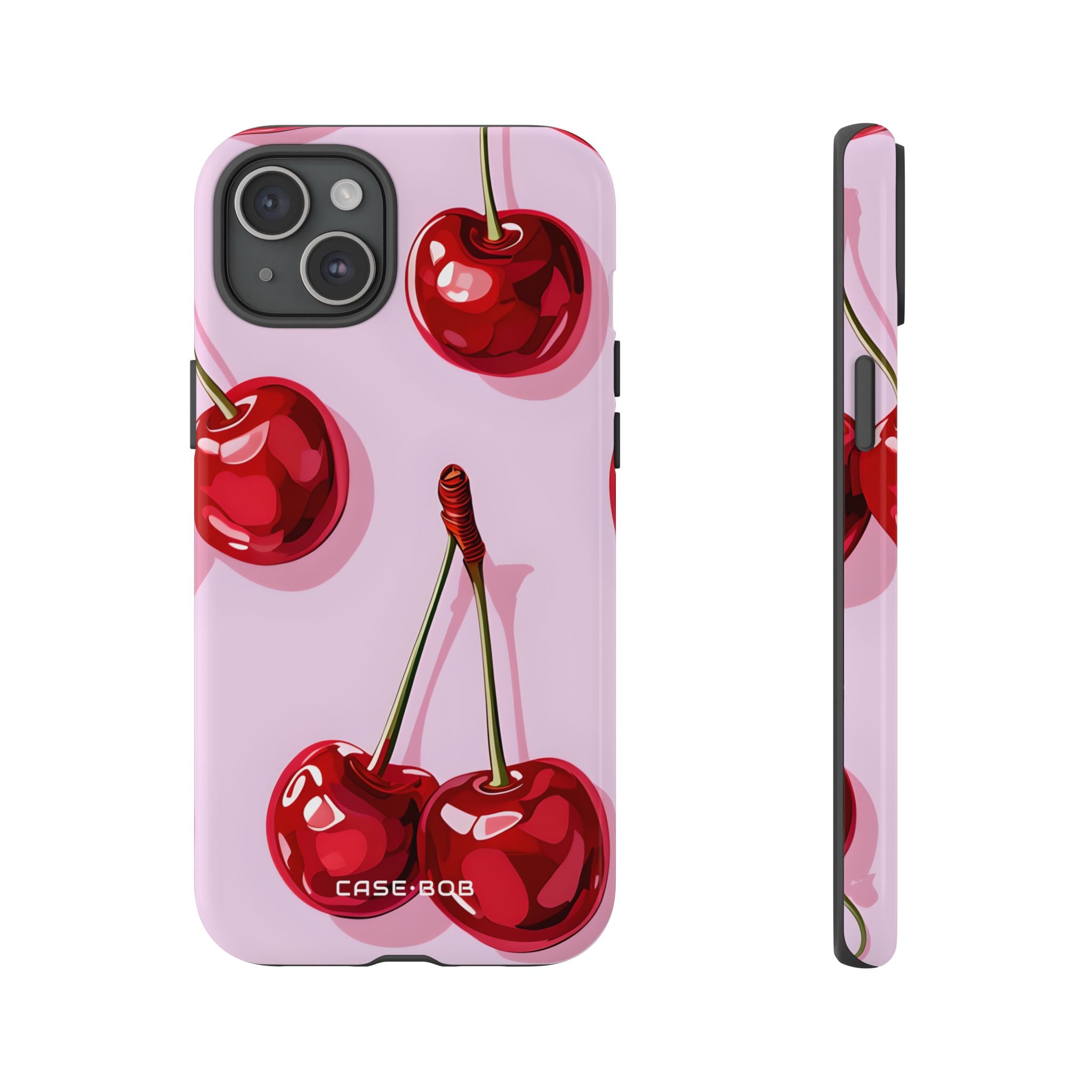 Glossy Cherry Burst iPhone 15 Plus Case - Tough - CASE•BOB