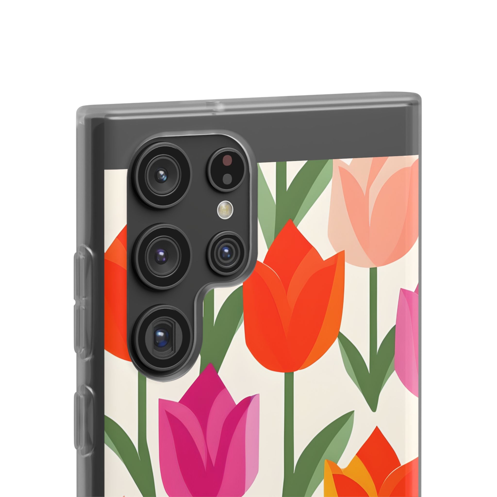 Vibrant Petal Grid · Soft Handyhülle für Samsung