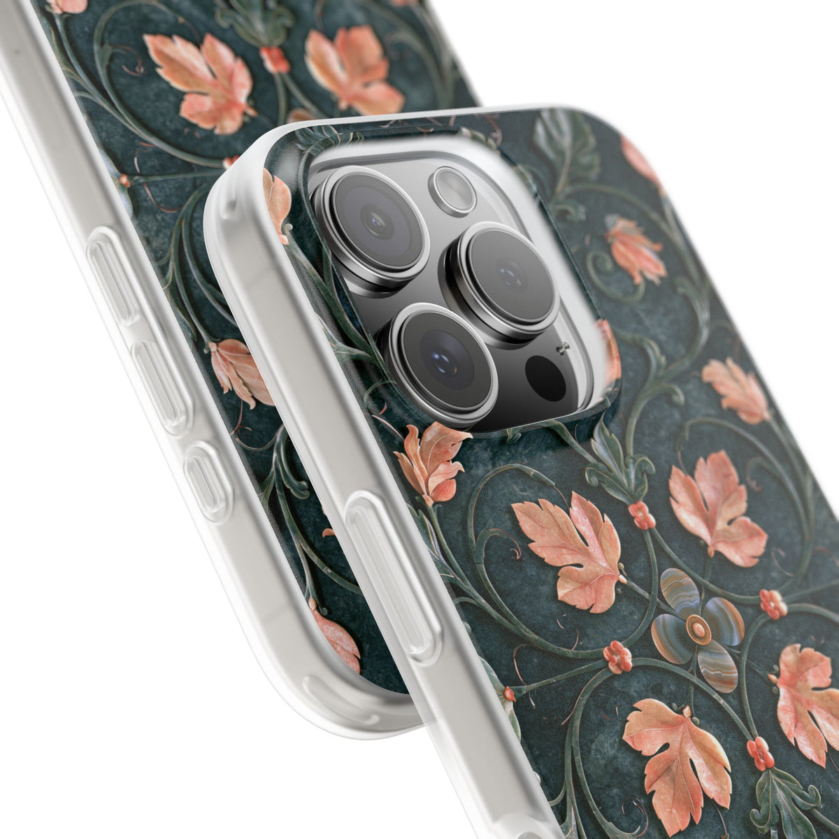 Florentine Rose Arabesque · Lite Phone Case for iPhone · Green