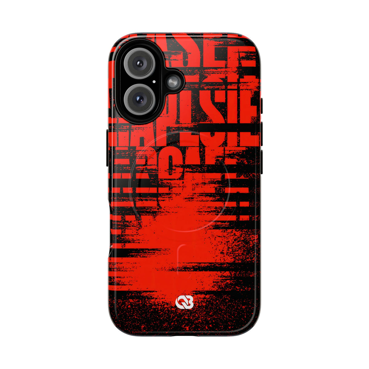 Crimson Redaction · Tough 2.0 Magnetic Phone Case for iPhone · Black