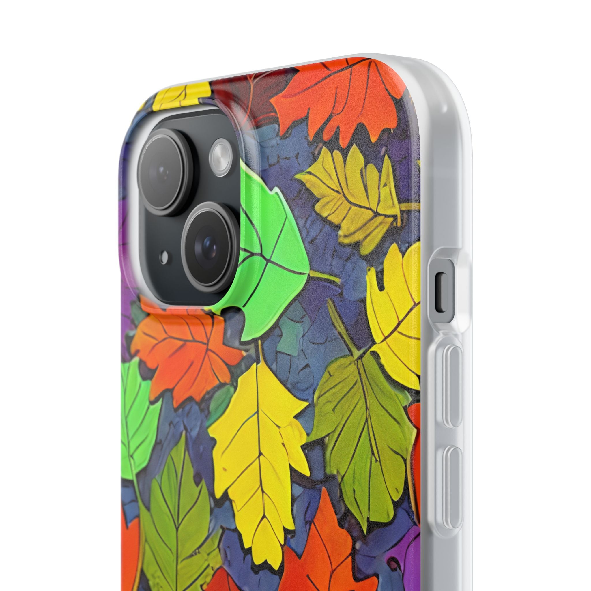 Lebendiger Leafburst iPhone 15 Case - Soft