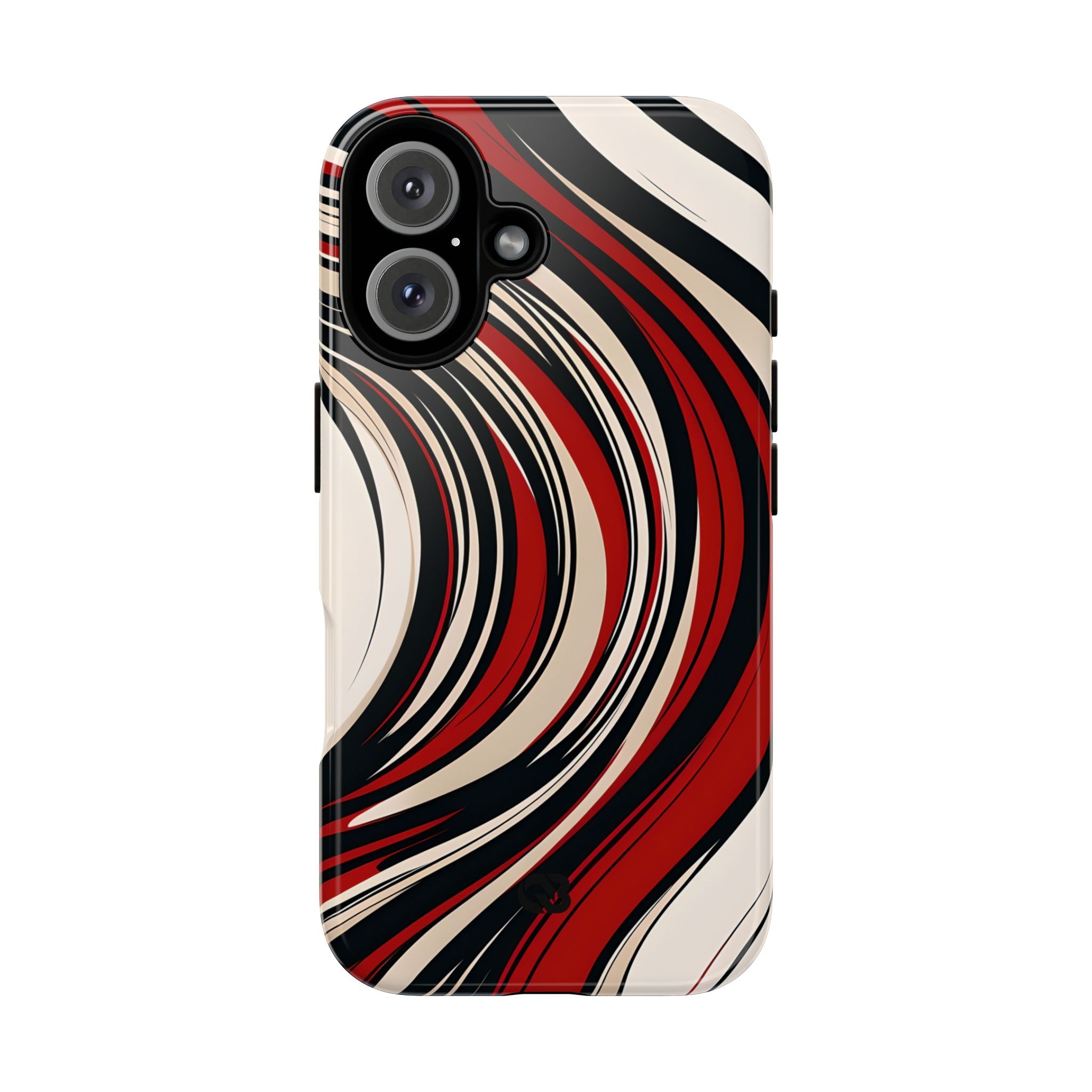 Karmesin Fluss Wellen · Tough Handyhülle für iPhone