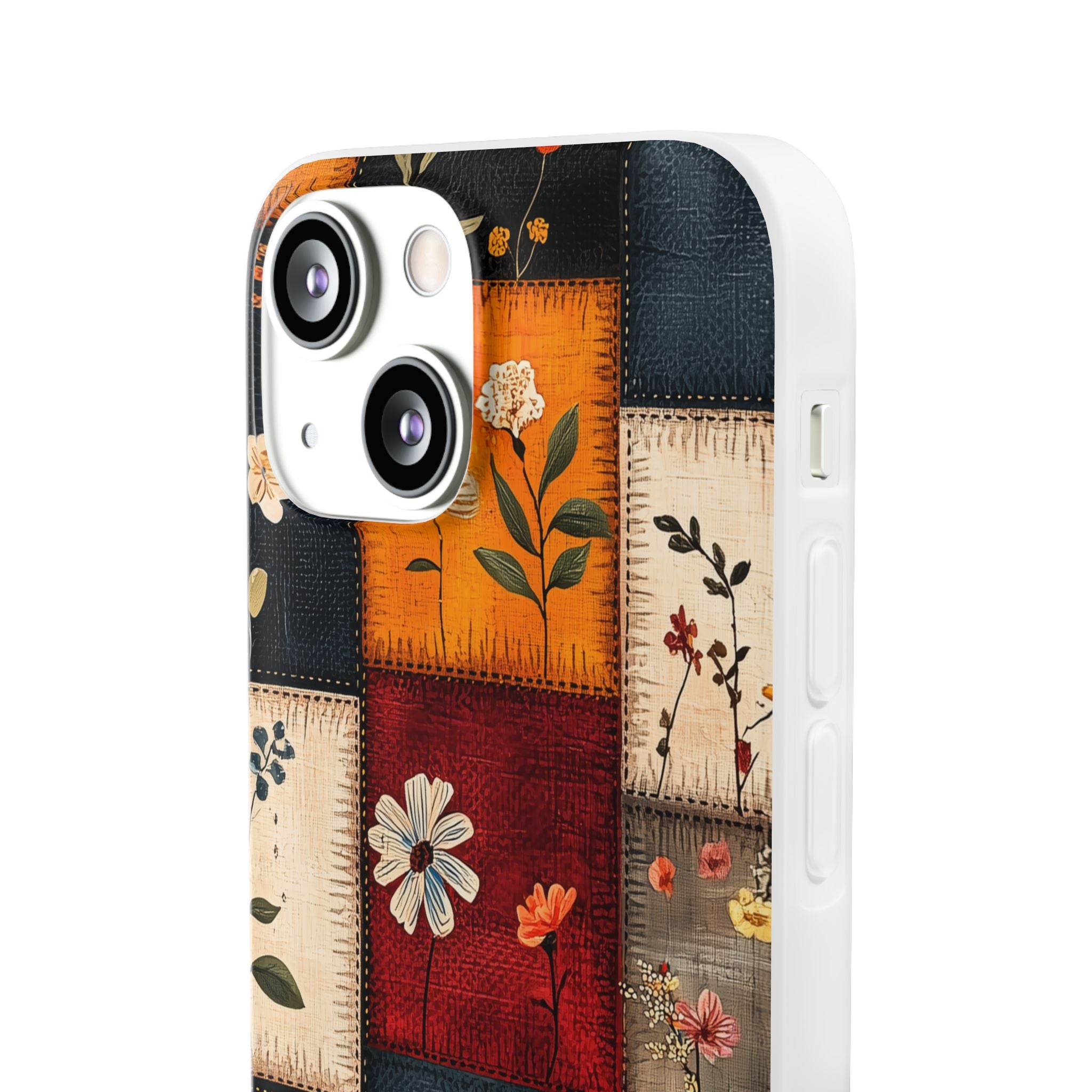 Patchwork Blooms iPhone 13 mini Case - Soft