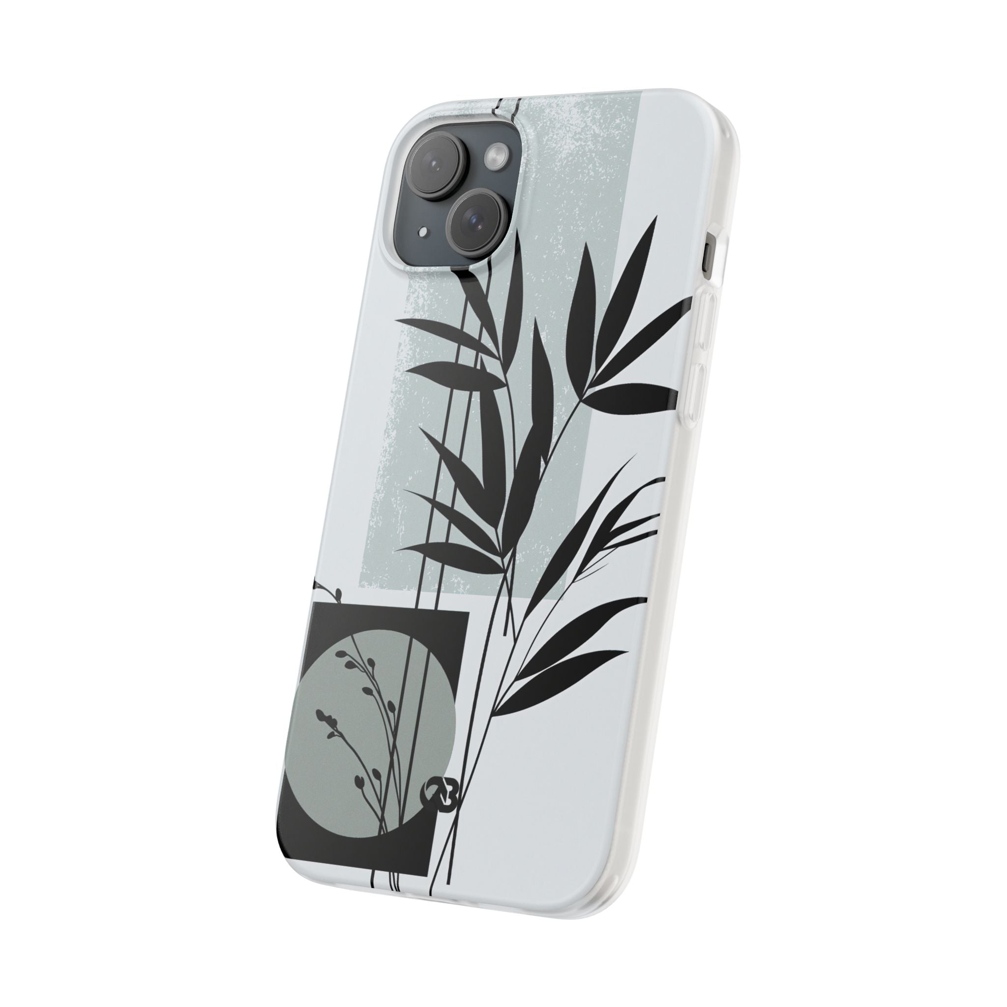 Grey Lite Phone Case for iPhone - Sage Bamboo Noir