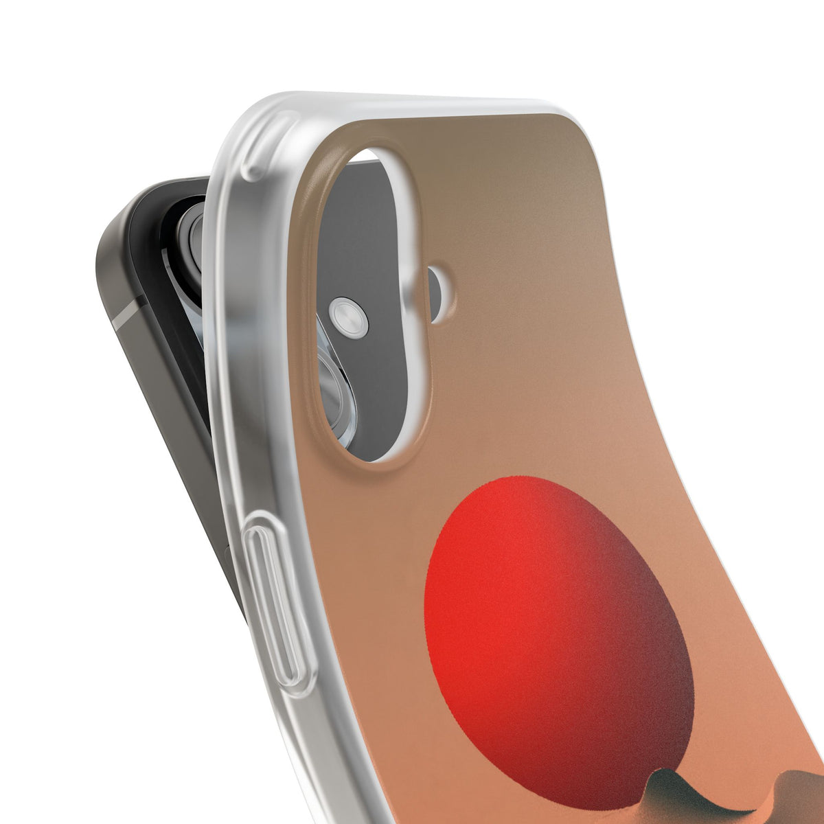 Crimson Sol Ridge · Lite Phone Case for iPhone · Red