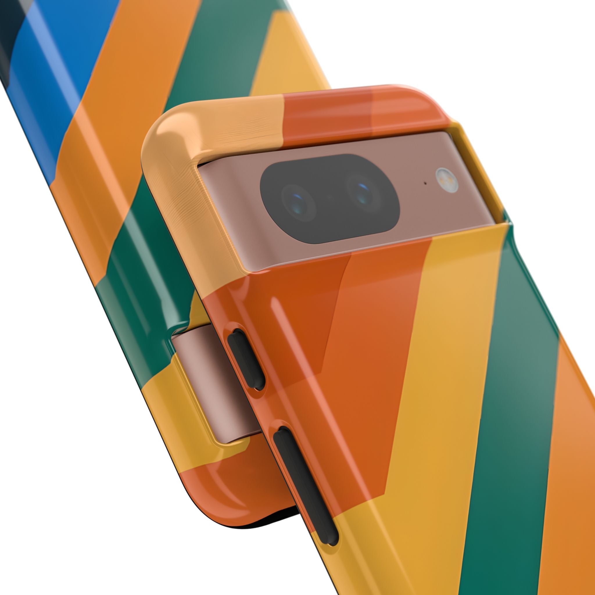 Retro Ridge Lines · Tough Phone Case for Google Pixel