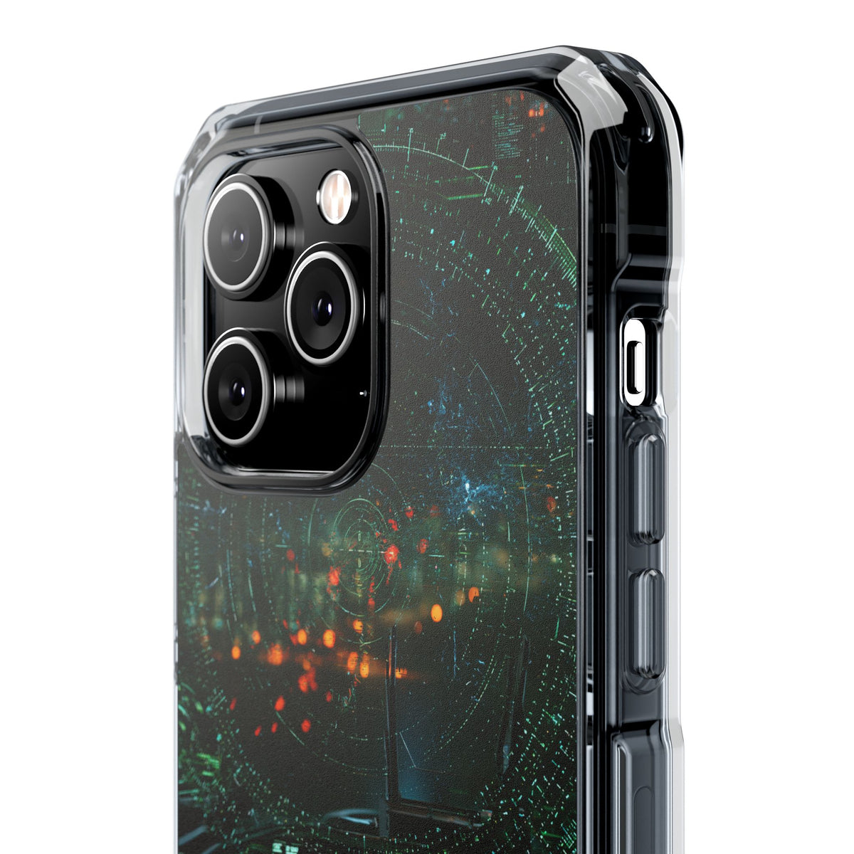 Tactical Avionics HUD · Clear Impact Magnetic Phone Case for iPhone · Green