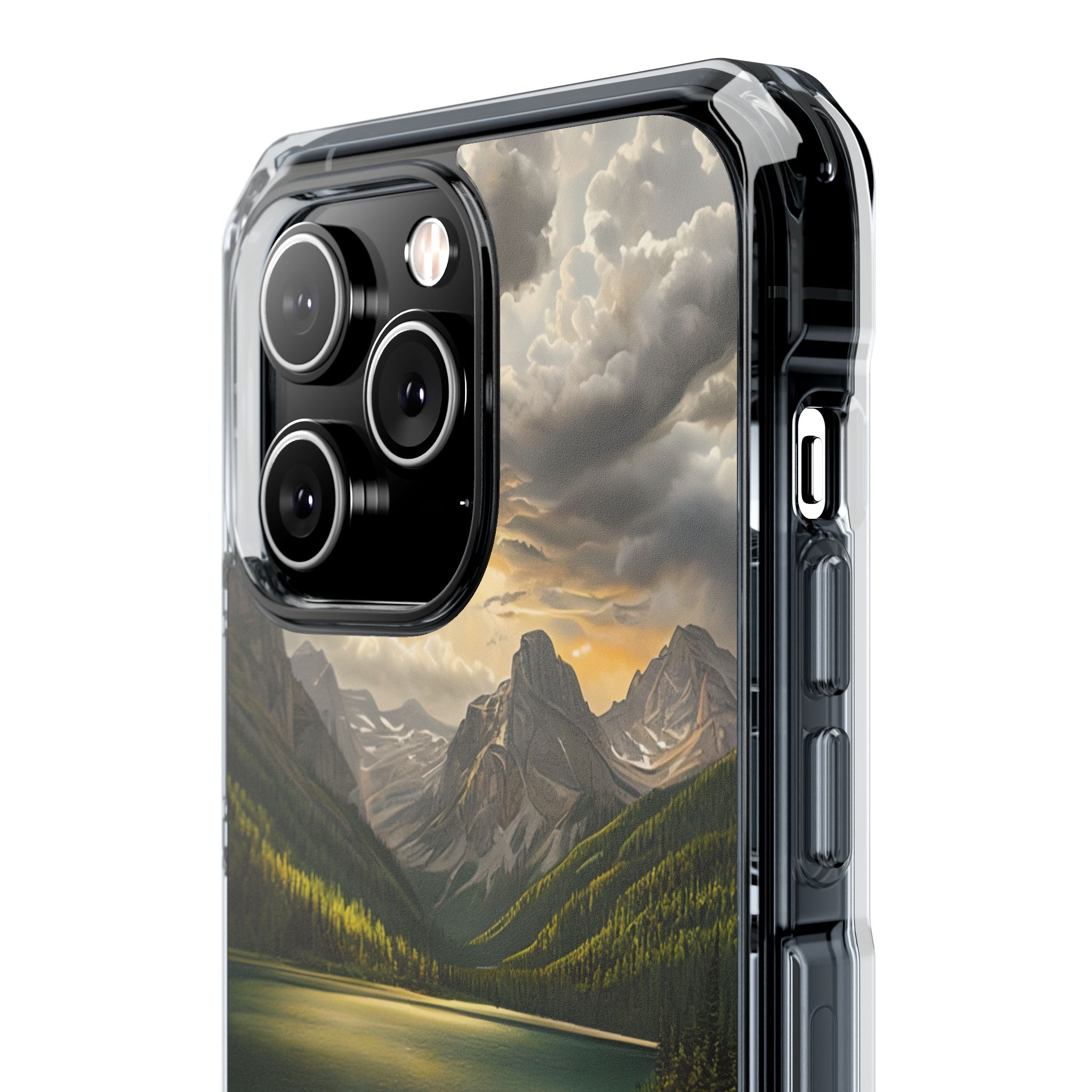 Gilded Mountain Lake · Coque de téléphone Impact pour iPhone · MagSafe