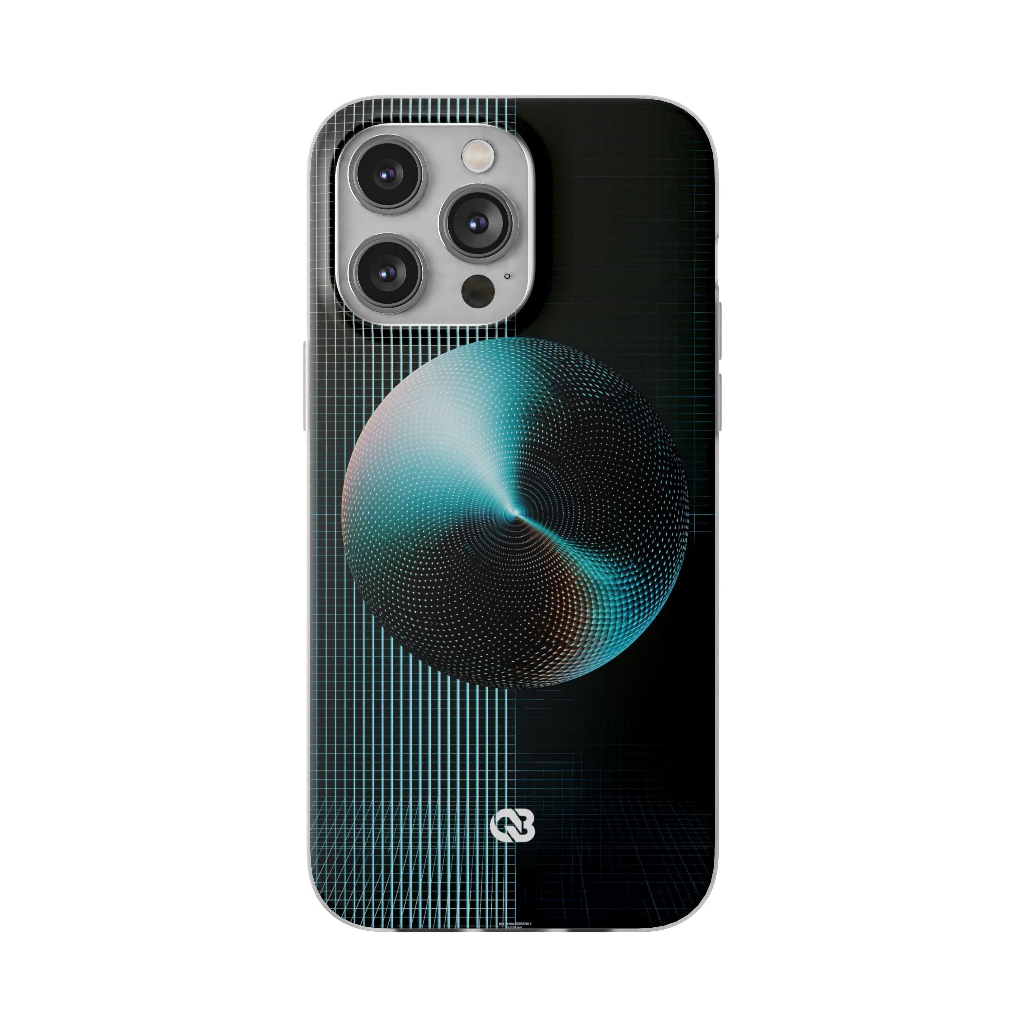 Blue Lite Phone Case for iPhone - Cyan Vector Sphere