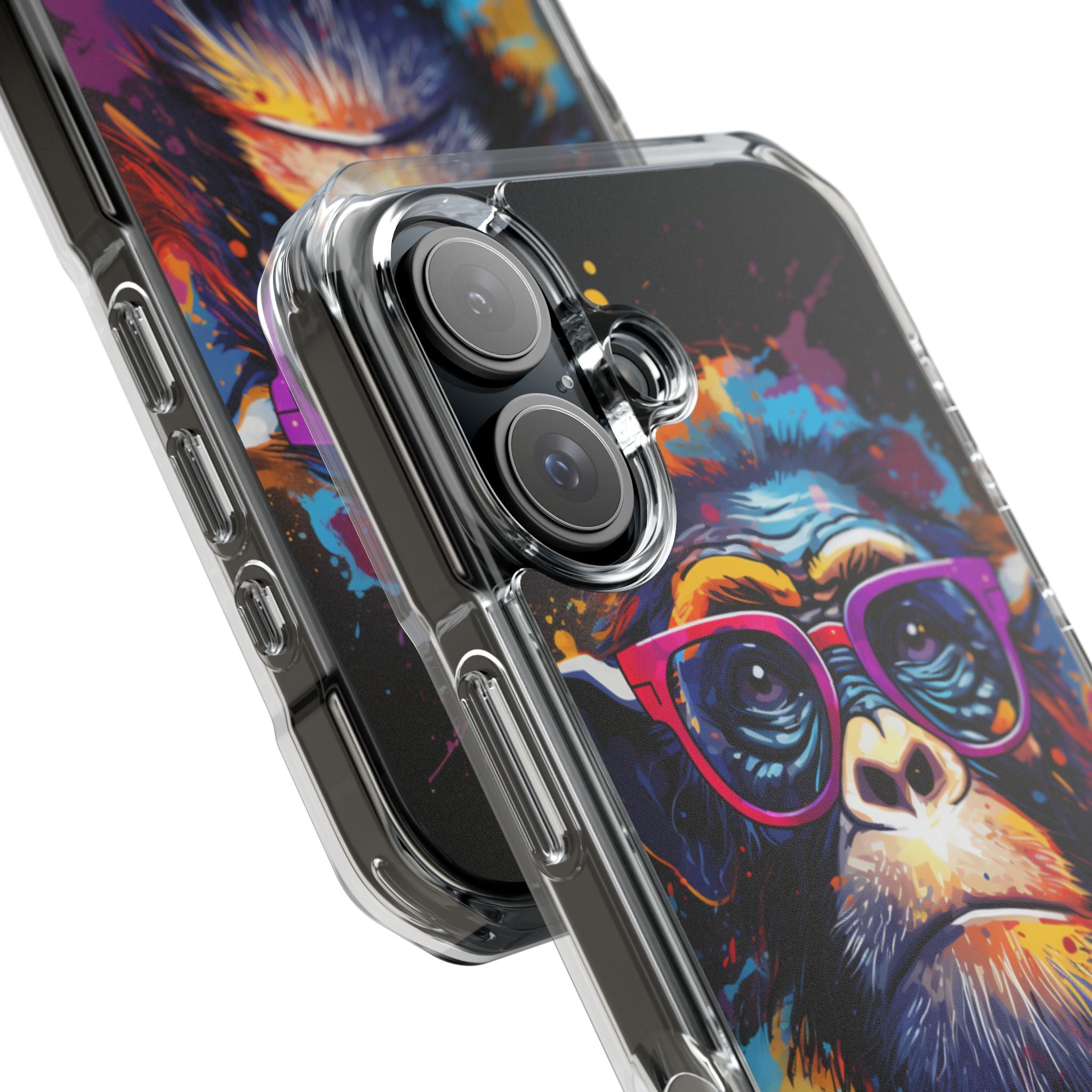 Neon Splatter Primate · Impact Capa para iPhone · Magsafe