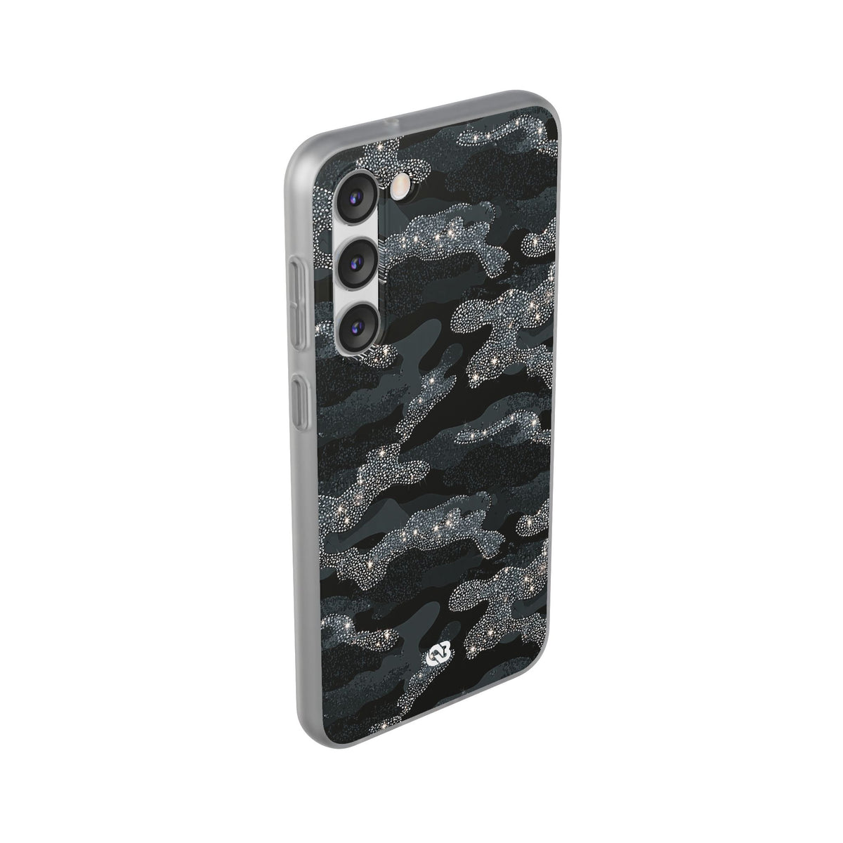 Glitter Shadow Camo · Lite Phone Case for Samsung · Black