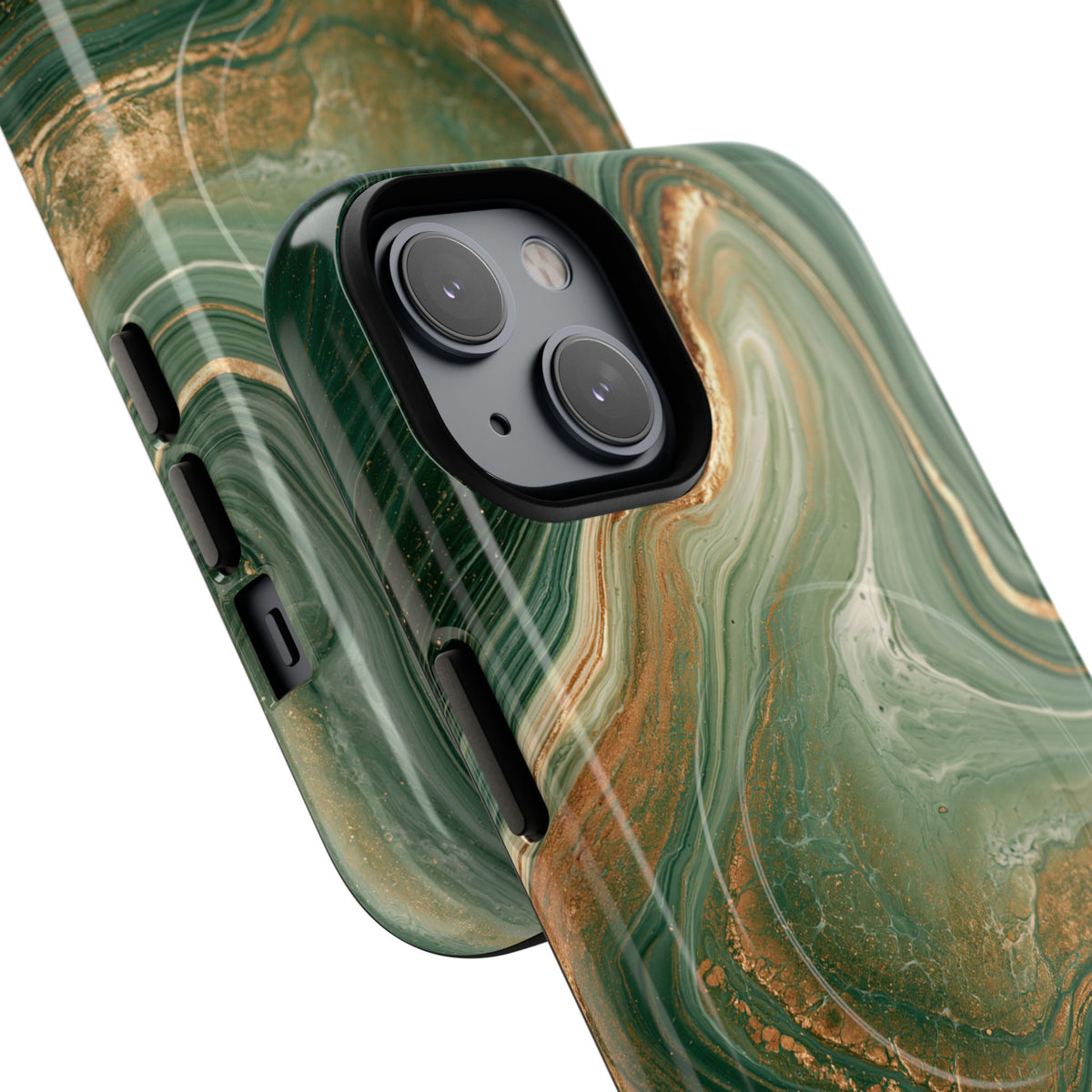 Jade Suminagashi · Tough 2.0 Magnetic Phone Case for iPhone · Green