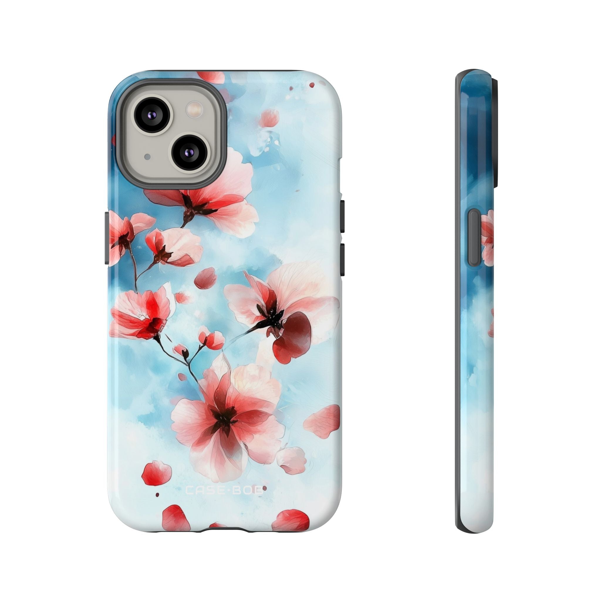 Roze Bloesem Drift iPhone 14 Case - Tough