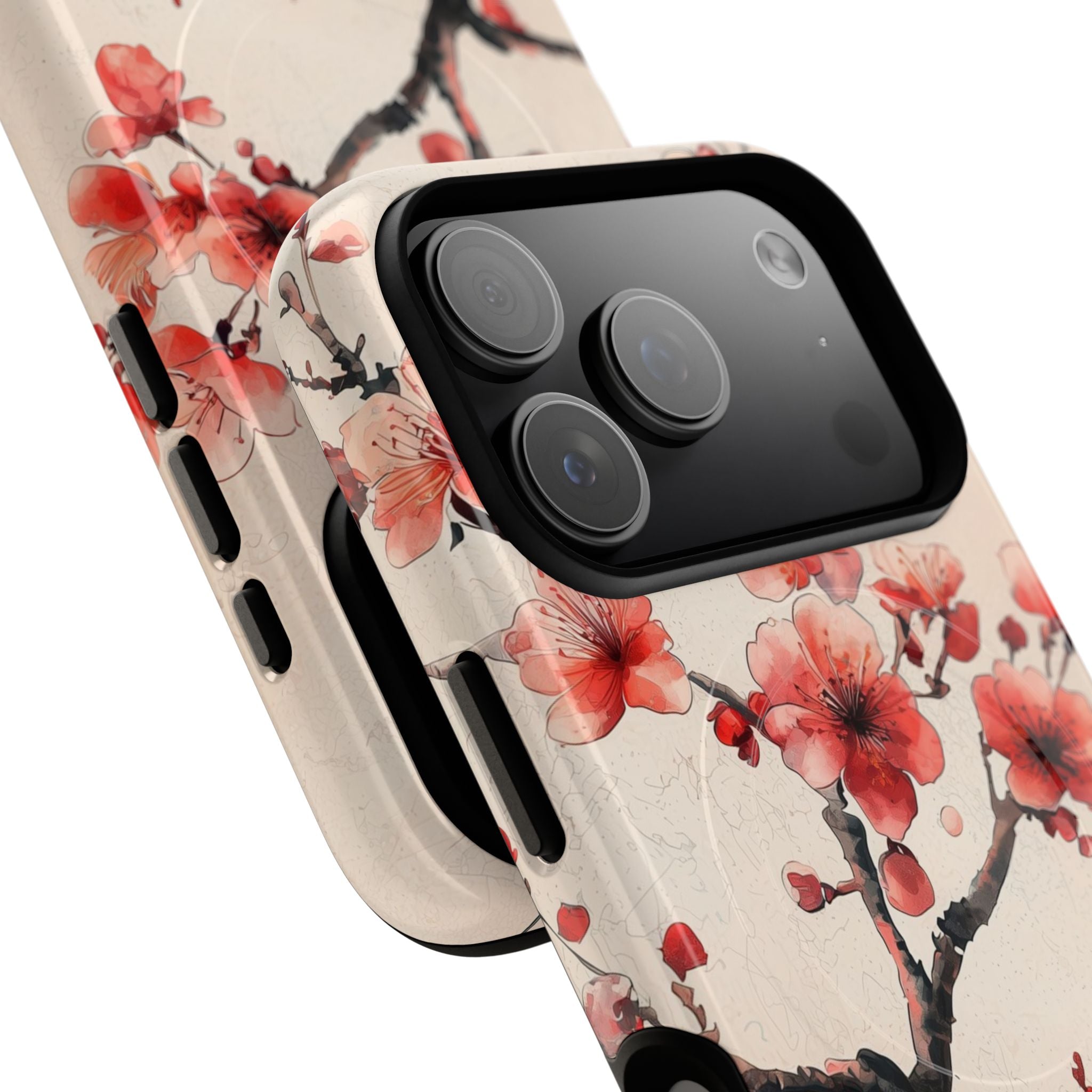 Blossom Shadow iPhone 17 Pro Case - Tough+ - CASE•BOB