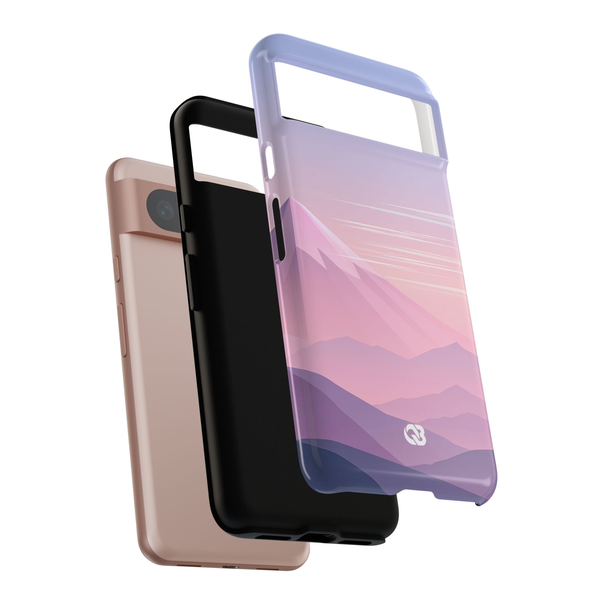 Purple Tough Phone Case for Google Pixel - Lavender Alpine Dawn
