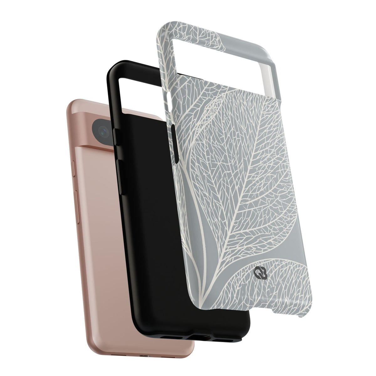 Minimal Leaf Skeleton · Tough Phone Case for Pixel · Grey