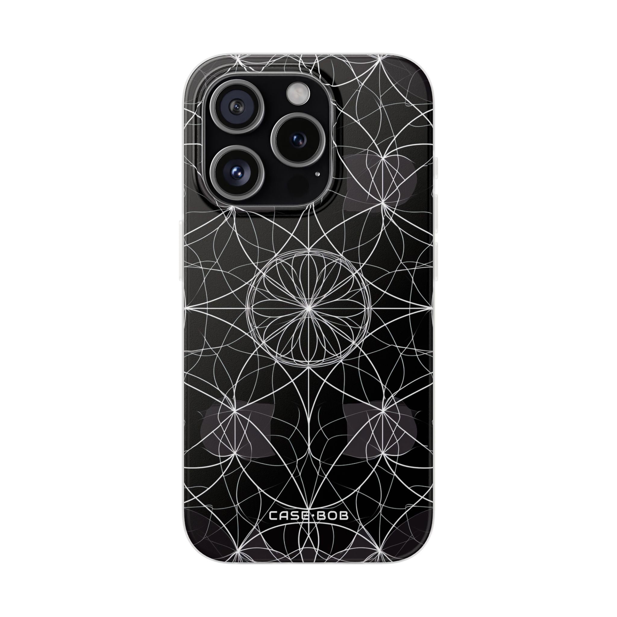 Strahlender Blütenblatt-Orbit iPhone 15 Pro Case - Soft