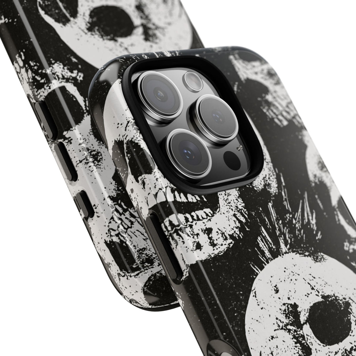 Punk Skull Riot · Tough Phone Case for iPhone · Black
